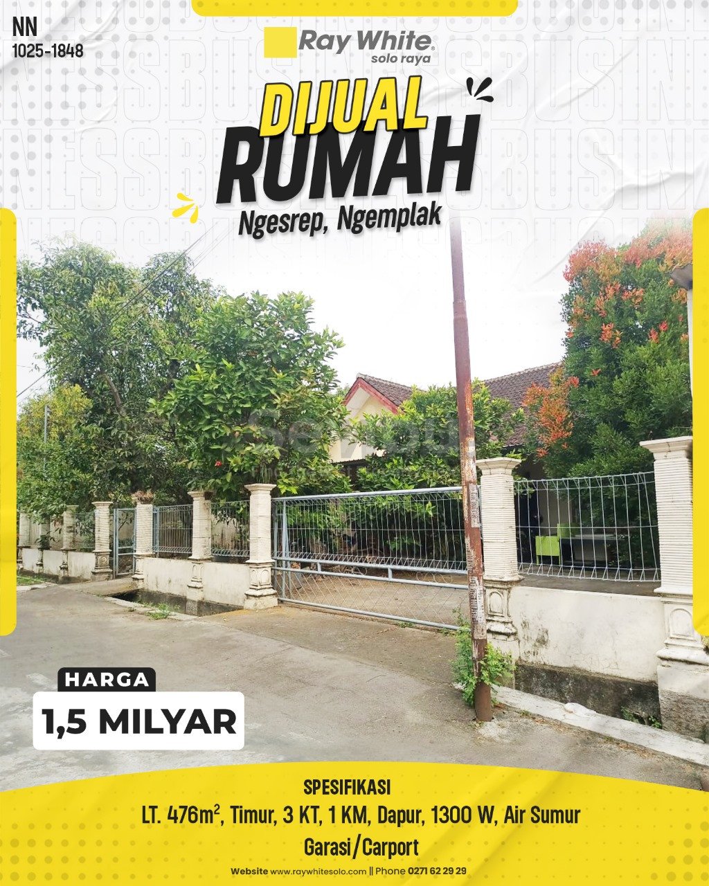 1848. Nanik-Rumah Jual Jl. Rajawali Ngesrep Ngemplak Boyolali. HRg 1,5 Milyar(pralisting)
