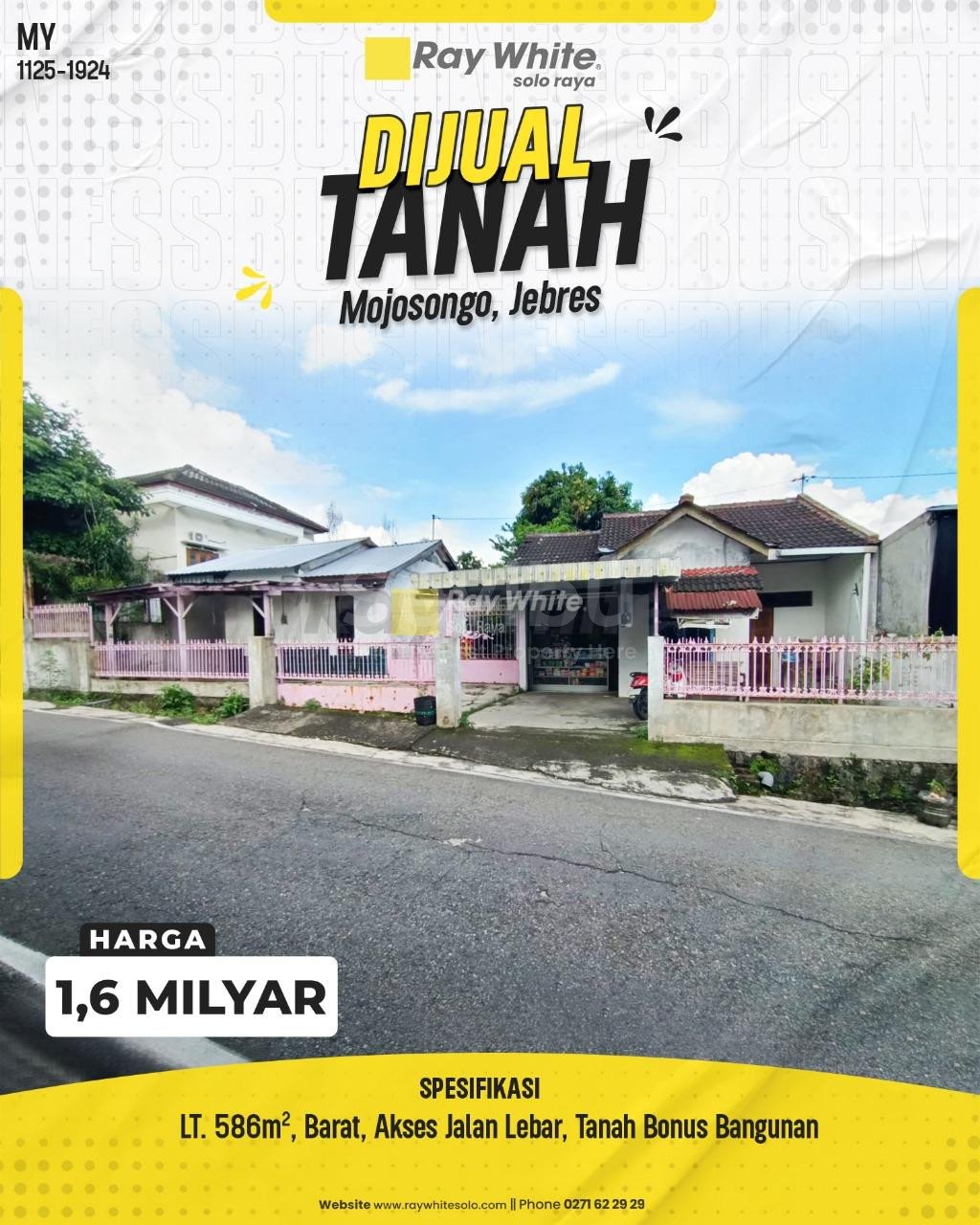 1924.-Myra-Tanah-Jual-Mojosongo-Jebres-Surakarta.-HRg-16-Milyarpralisting