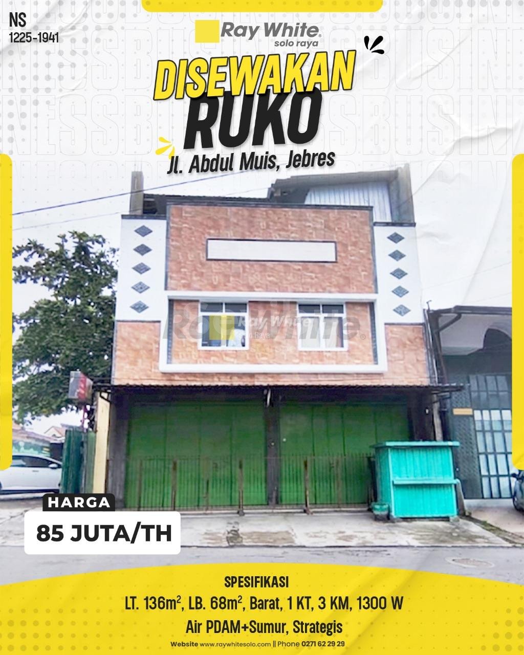 1940.-Ica-Ruko-Sewa-Jl.-Abdul-Muis-Kepatihan-Kulon-Jebres-Surakarta.-HRg-85-Juta-per-Thpralisting