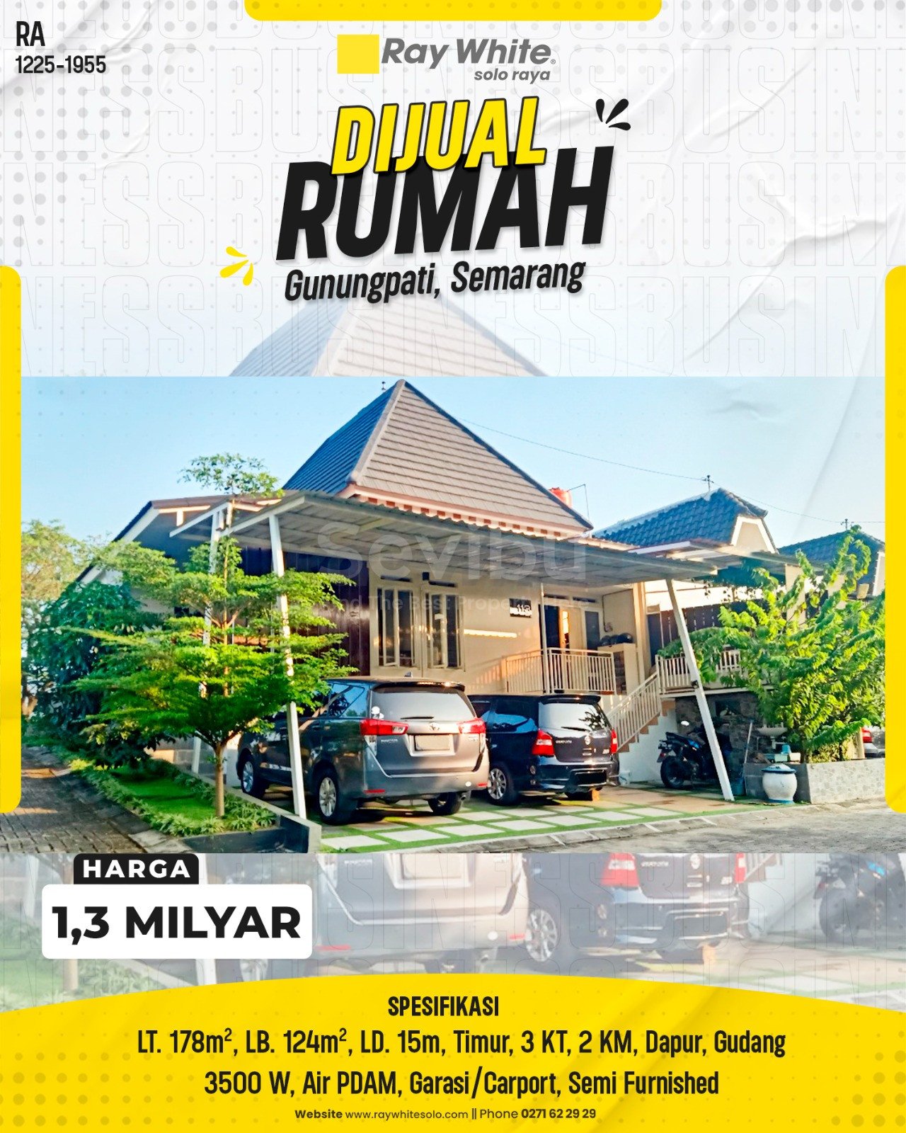 1955. Retno-Rumah Jual Sekaran Gunungpati Semarang. HRg 1,3 Milyar(pralisting)