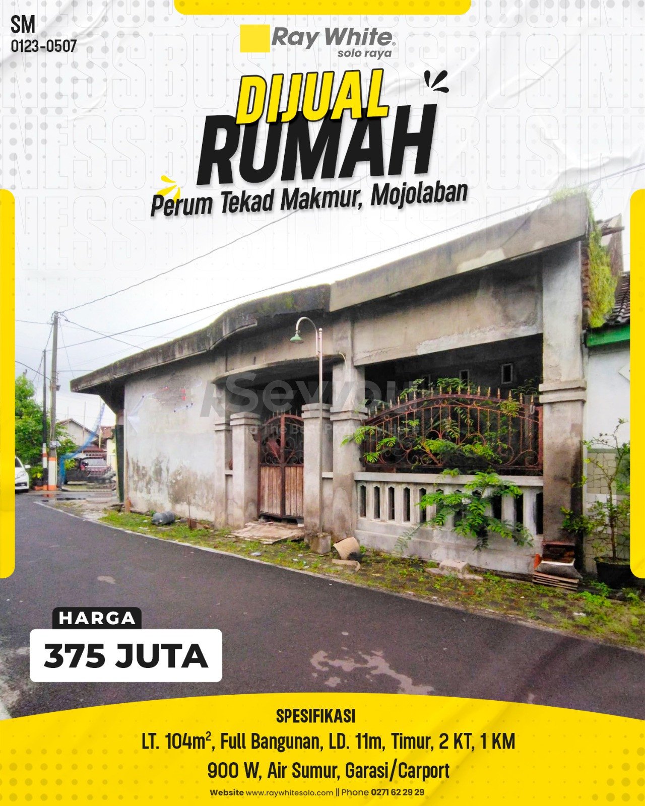 1964. Samuel-Rumah Jual Perum Tekad Makmur Mojolaban Sukoharjo. HRg 375 Juta (pralisting)
