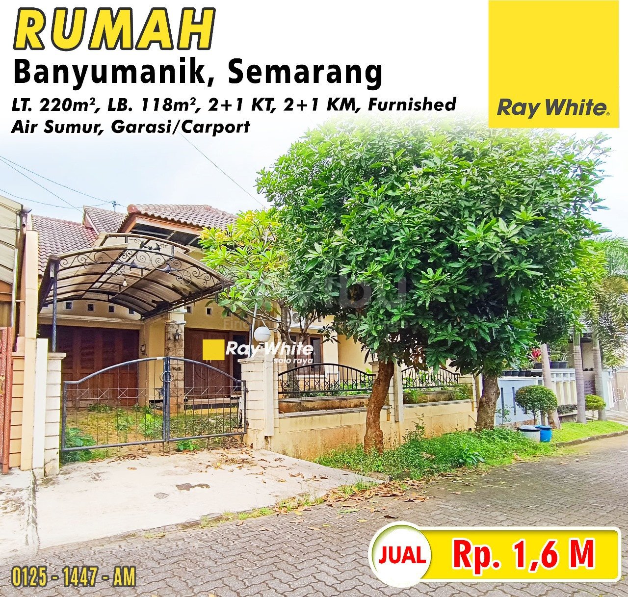 1447. Amrih-Rumah jual perum mega bukit mas pudakpayung banyumanik semarang. HGB 1718. HRg 1,6M