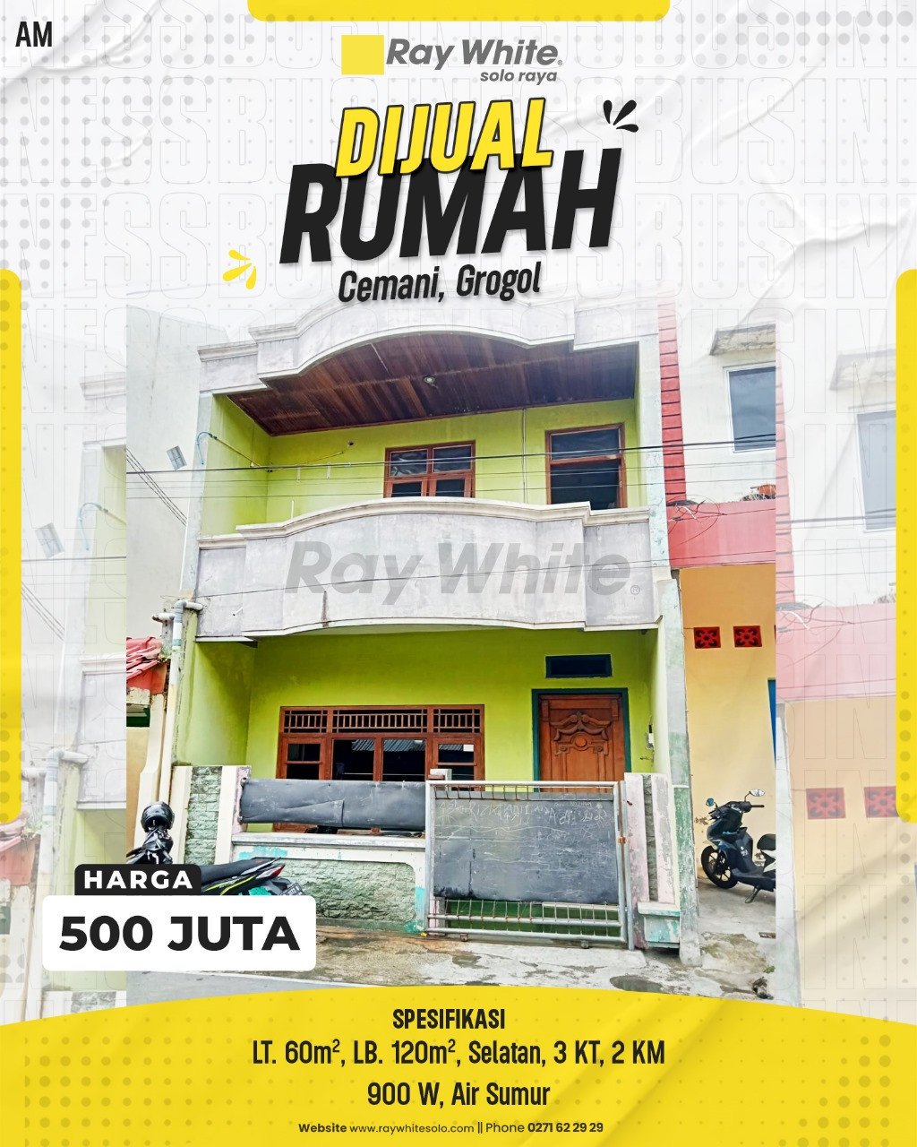 Amrih-Rumah jual cemani grogol sukoharjo. Hrg 650Jt turun jd 500Jt (pra lsiting)