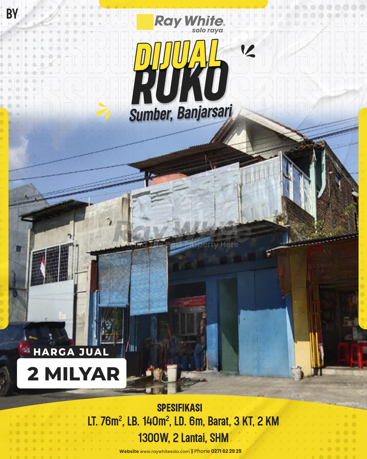 Bayu-Ruko jual jl pakel jetis sumber banjarsari surakarta. HRg 2M (pra listing)