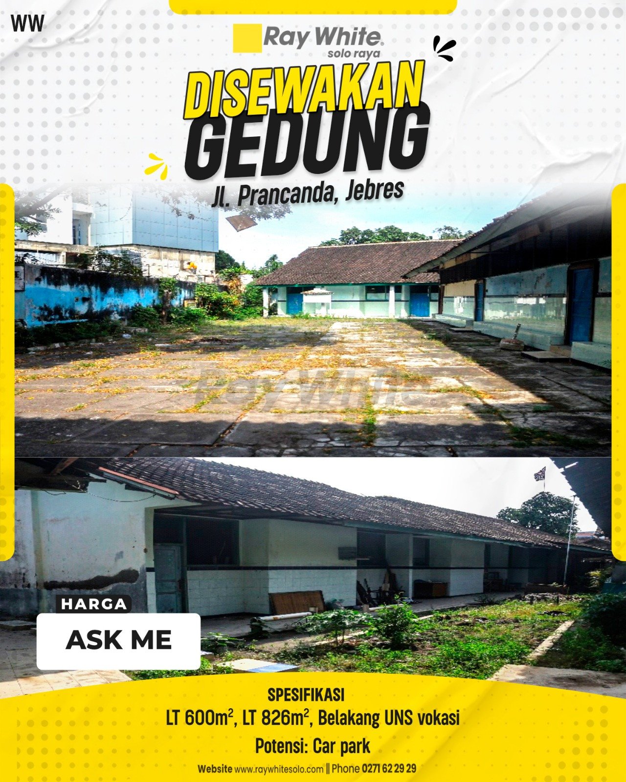 Winny-GEdung disewakan jl. pracanda jebres surakarta (non listing)