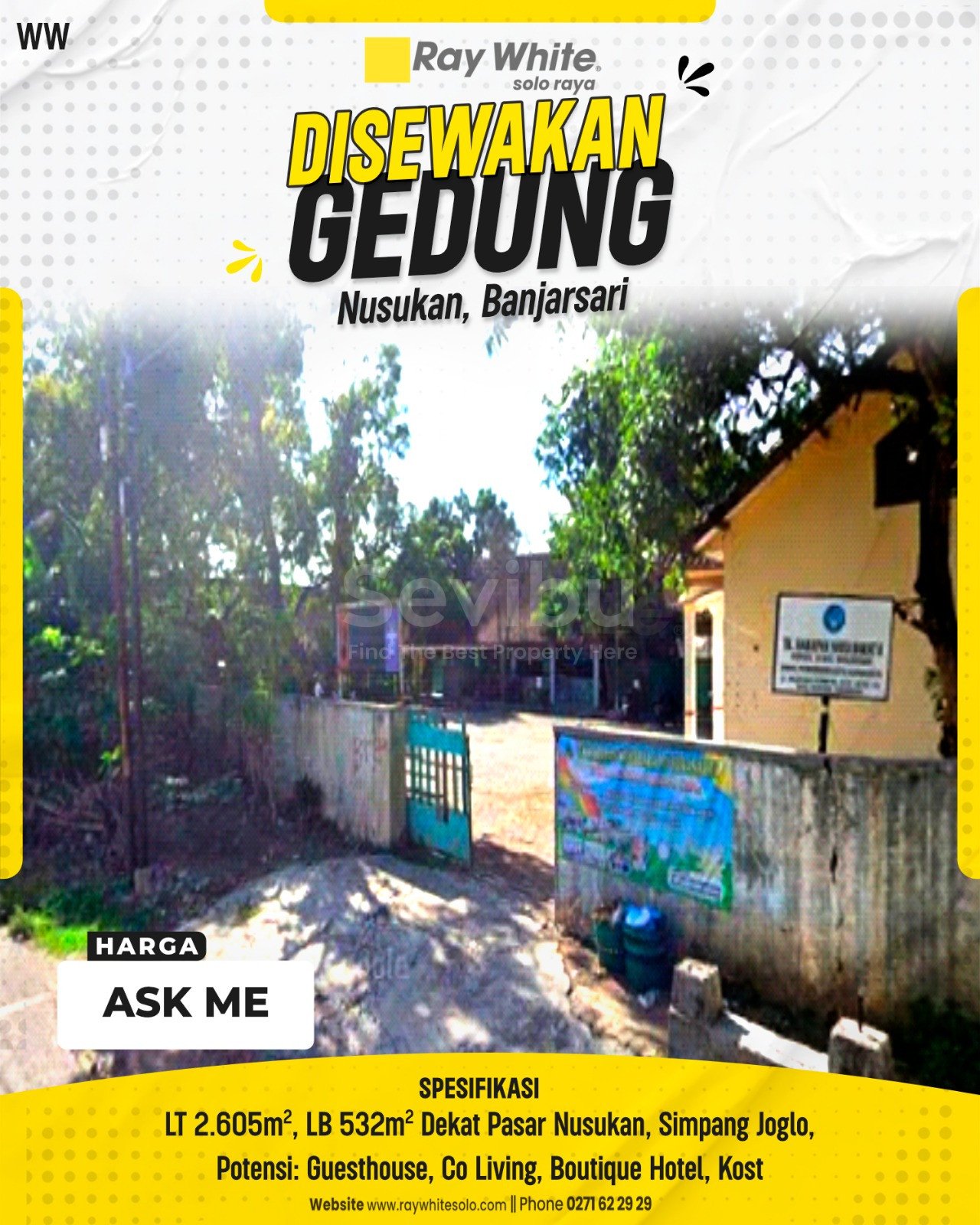 Winny-GEdung disewakan nusukan banjarsari surakarta (non listing)