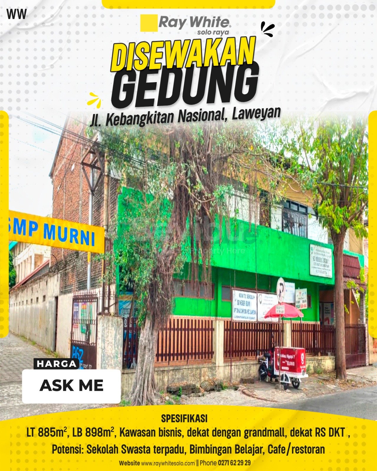 Winny-Gedung disewakan jl. kebangkitan nasional laweyan surakarta (non listing)