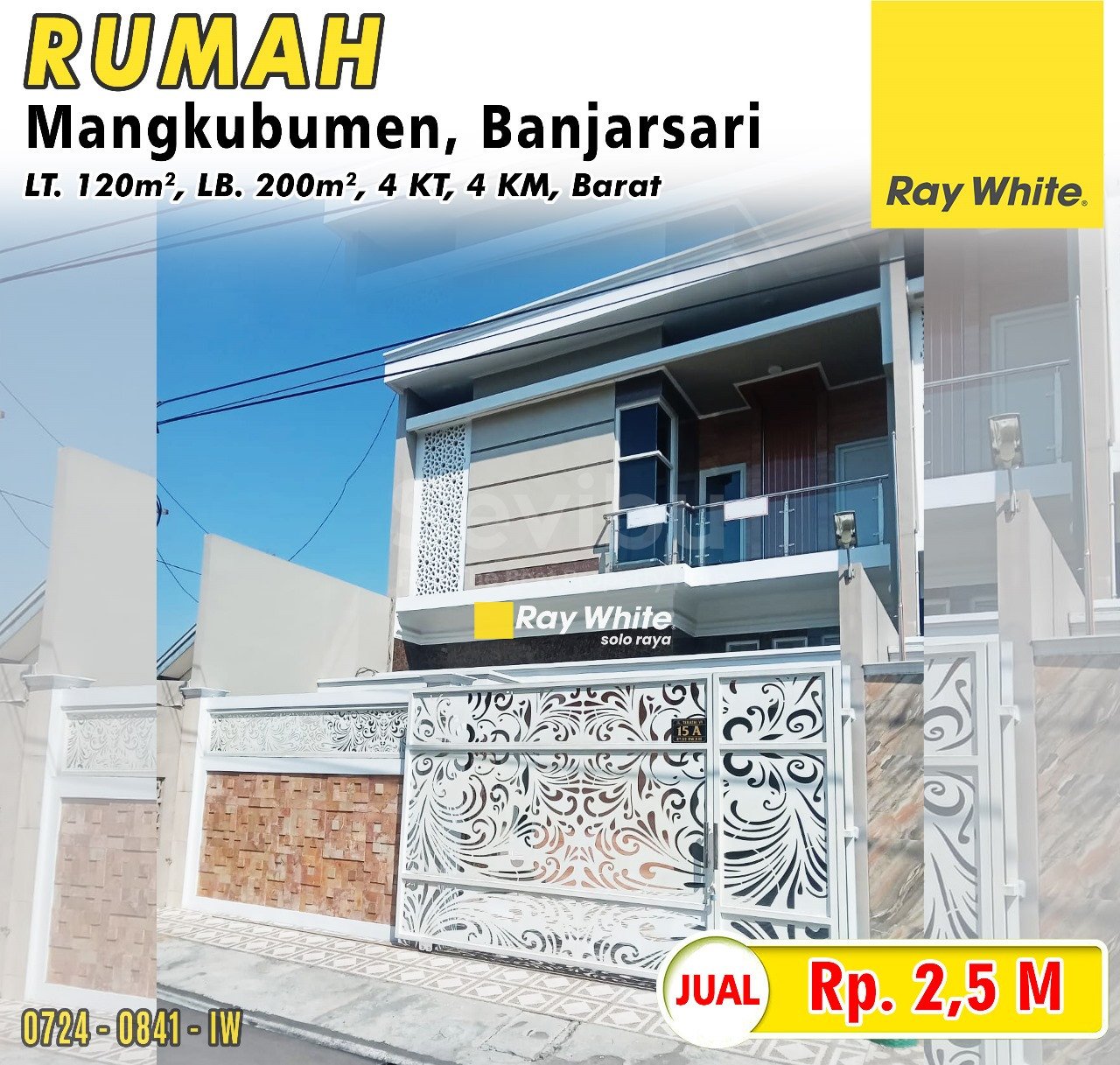 0841.Iwan-Rumah jual mangkubumen banjarsari surakarta. HRg 2,5M (pra listing)