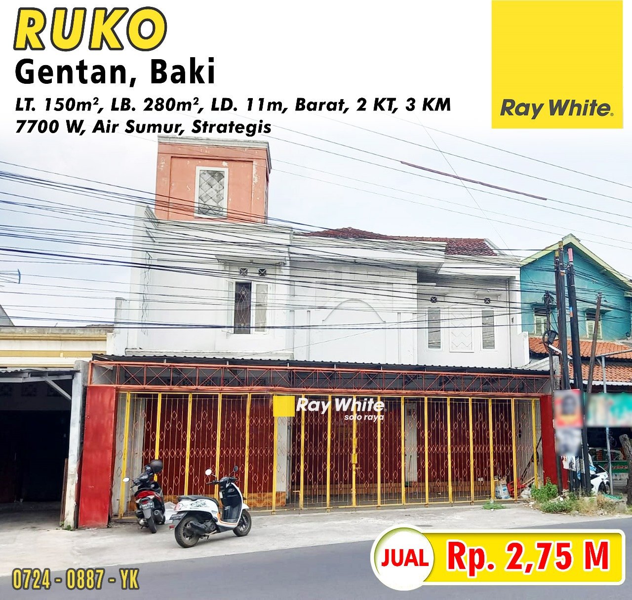0887. Yanik-Ruko jual gentan baki sukoharjo. Hrg 2,75M (pra listing)