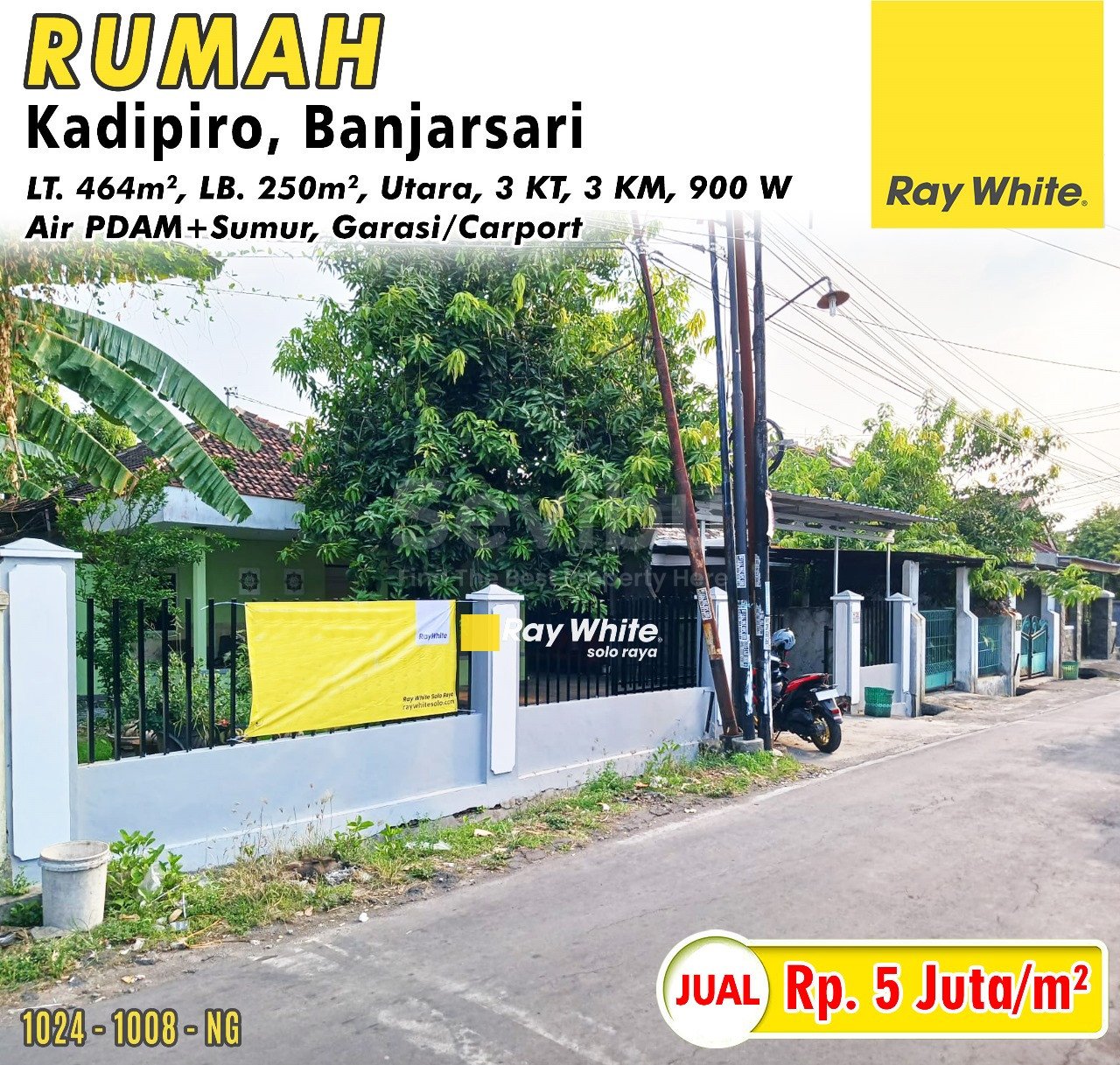 1008. Nanang-Rumah jual sukomulyo kadipiro banjarsari surakarta. HRg 5Jt per m2 (pra listing)