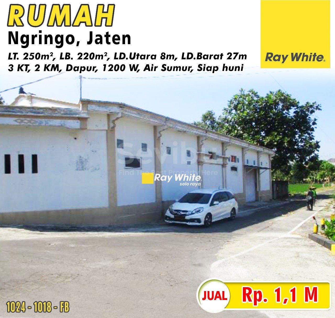 1018. Febina-Rumah jual jl. benowo ngringo jaten karanganyar. Hrg 1,1M (pra listing)