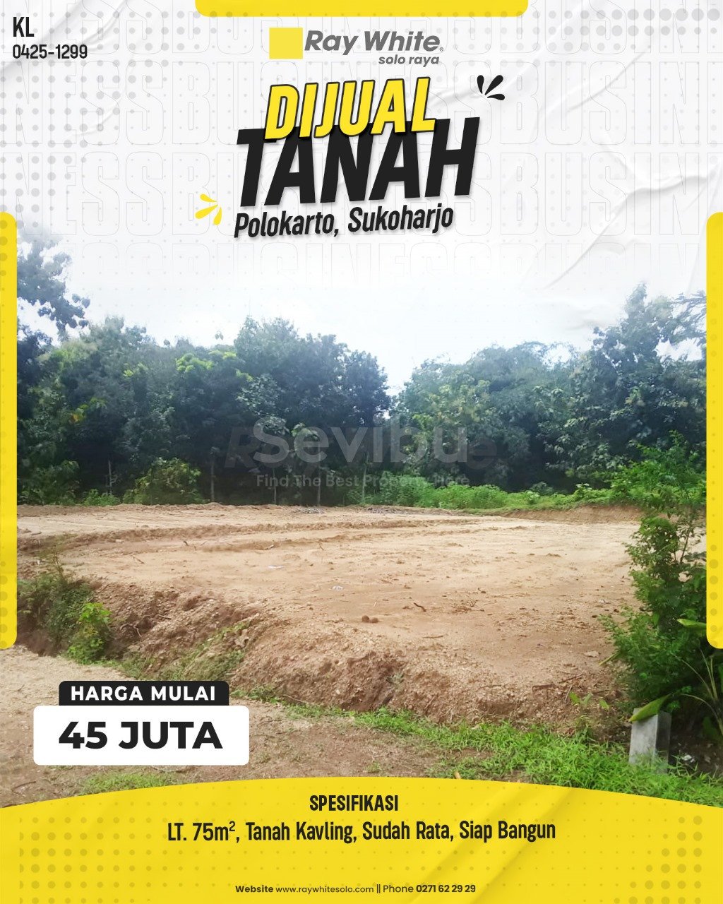 1299.Kurniadi-Tanah jual jager polokarto sukoharjo. HRg 45Jt (pra listing)