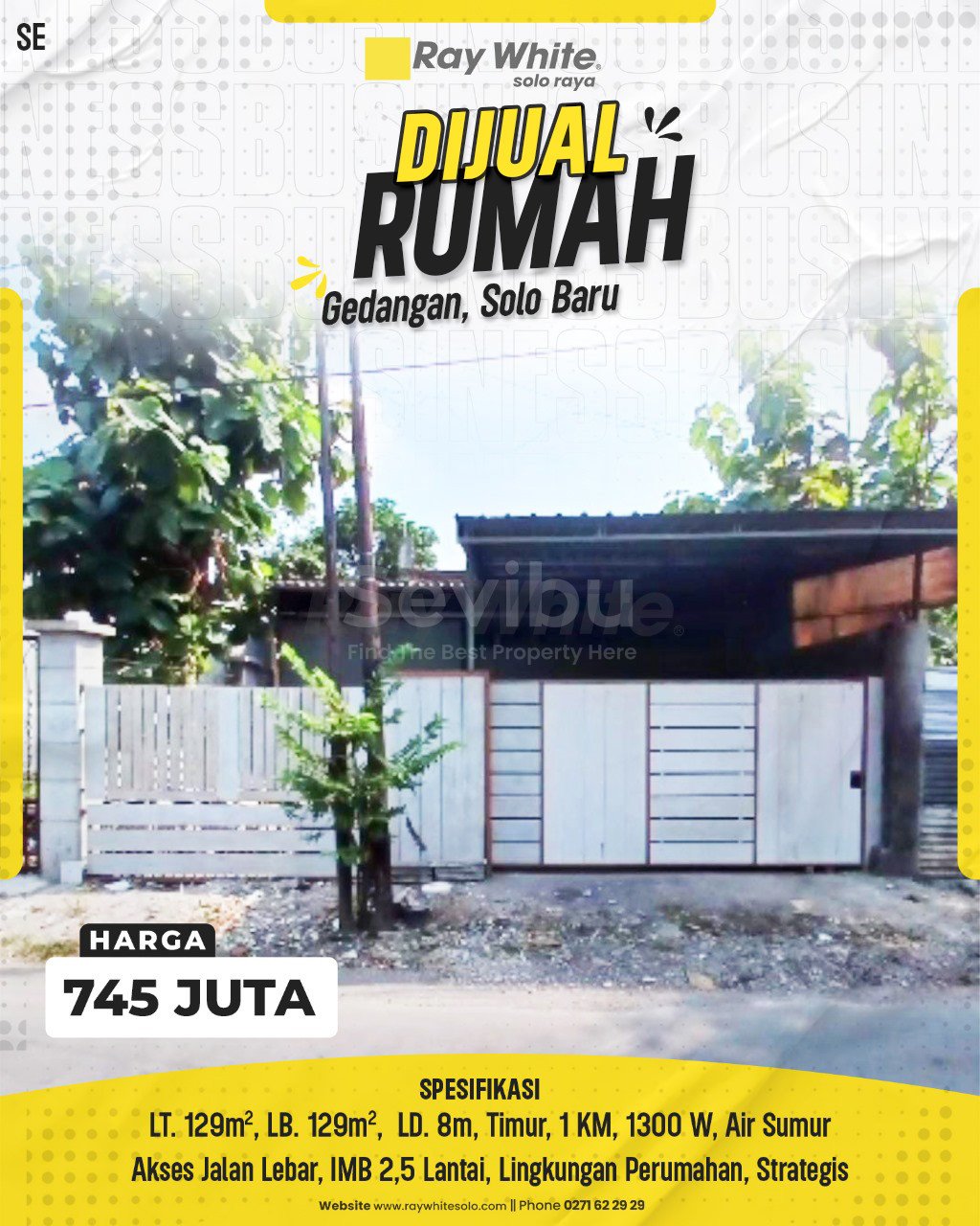1356. Searle-Rumah jual jl. creme gedangan grogol sukoharjo. SHM 4529. HRg 725Jt