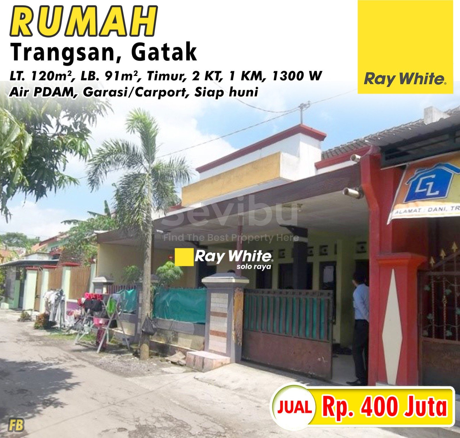 FEbina-Rumah jual trangsan gatak sukoharjo. HRg 400Jt (pra listing)