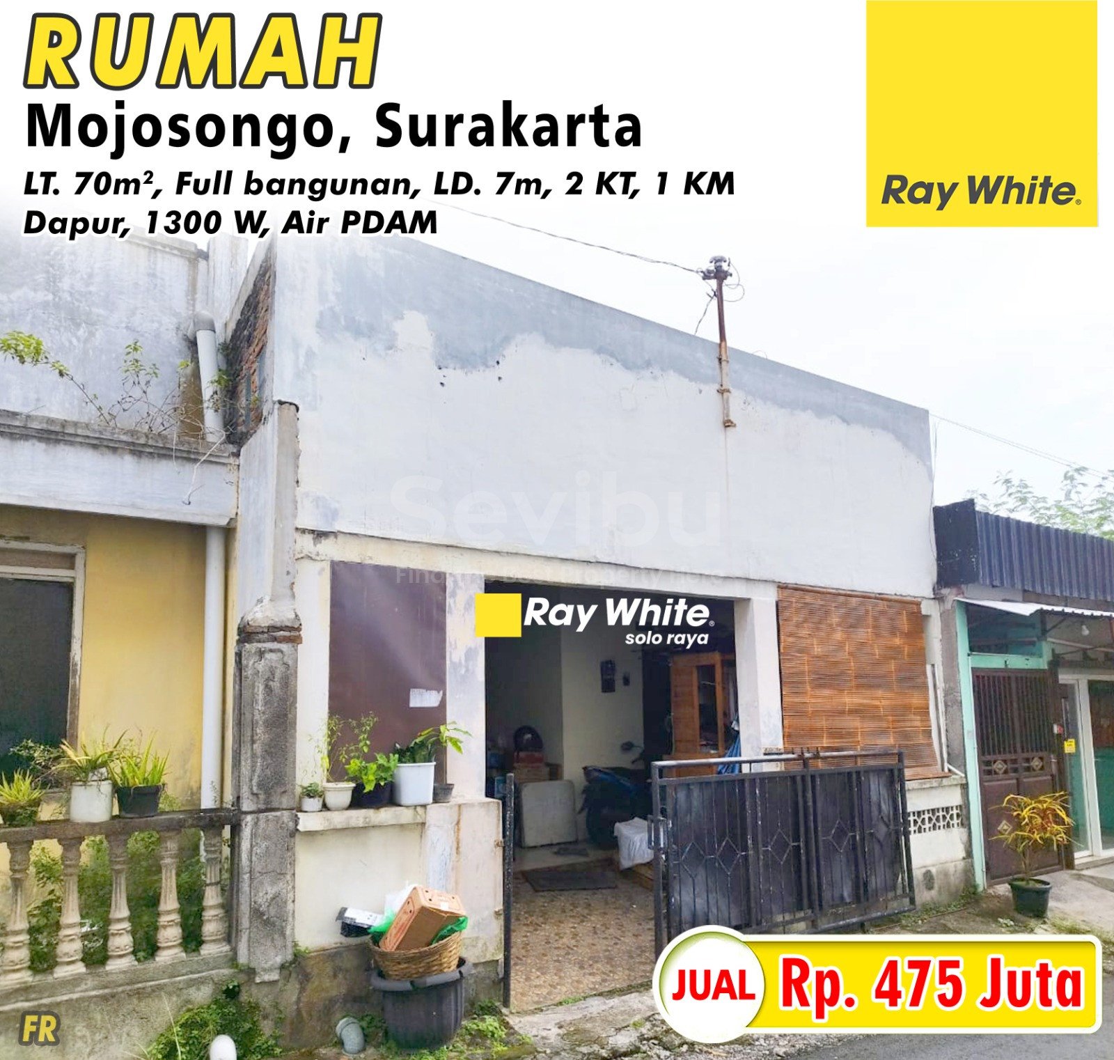 FRedy-Rumah jual mojosongo jebres surakarta. SHM 14430. Hrg 475Jt