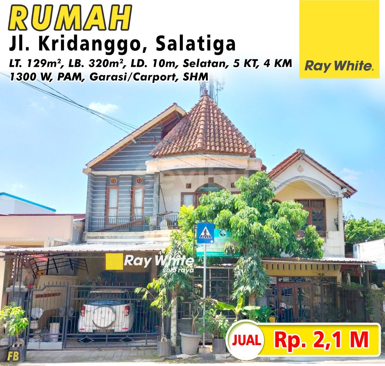 Febina- Rumah Jual Jl. Kalidango No.27 Kalicacing Sidomukti Salatiga. SHM 1705. Hrg 2,1M