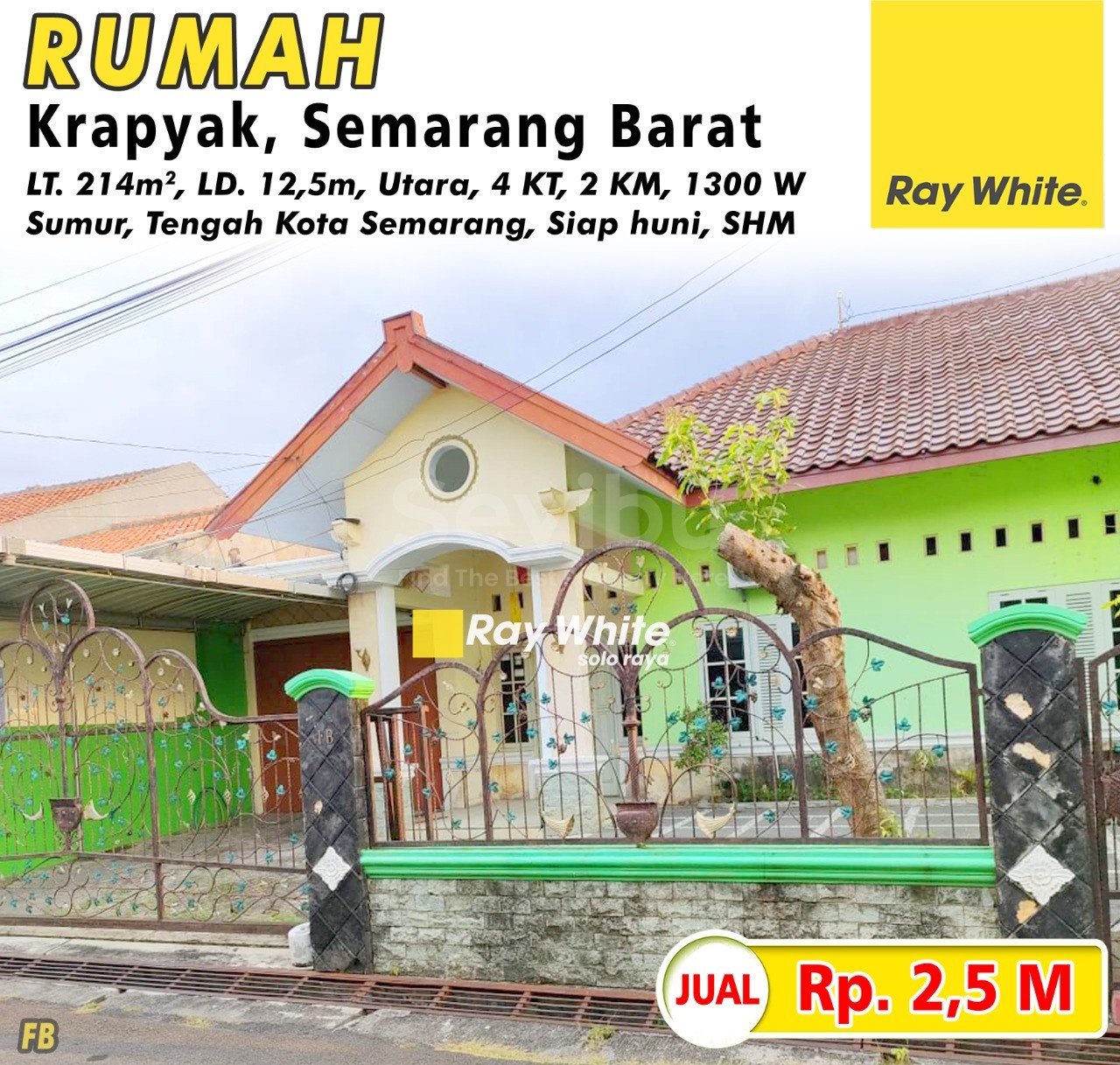 Febina-Rumah jual jl. hanoman krapyak semarang barat semarang. HRg 2M (pra listing)