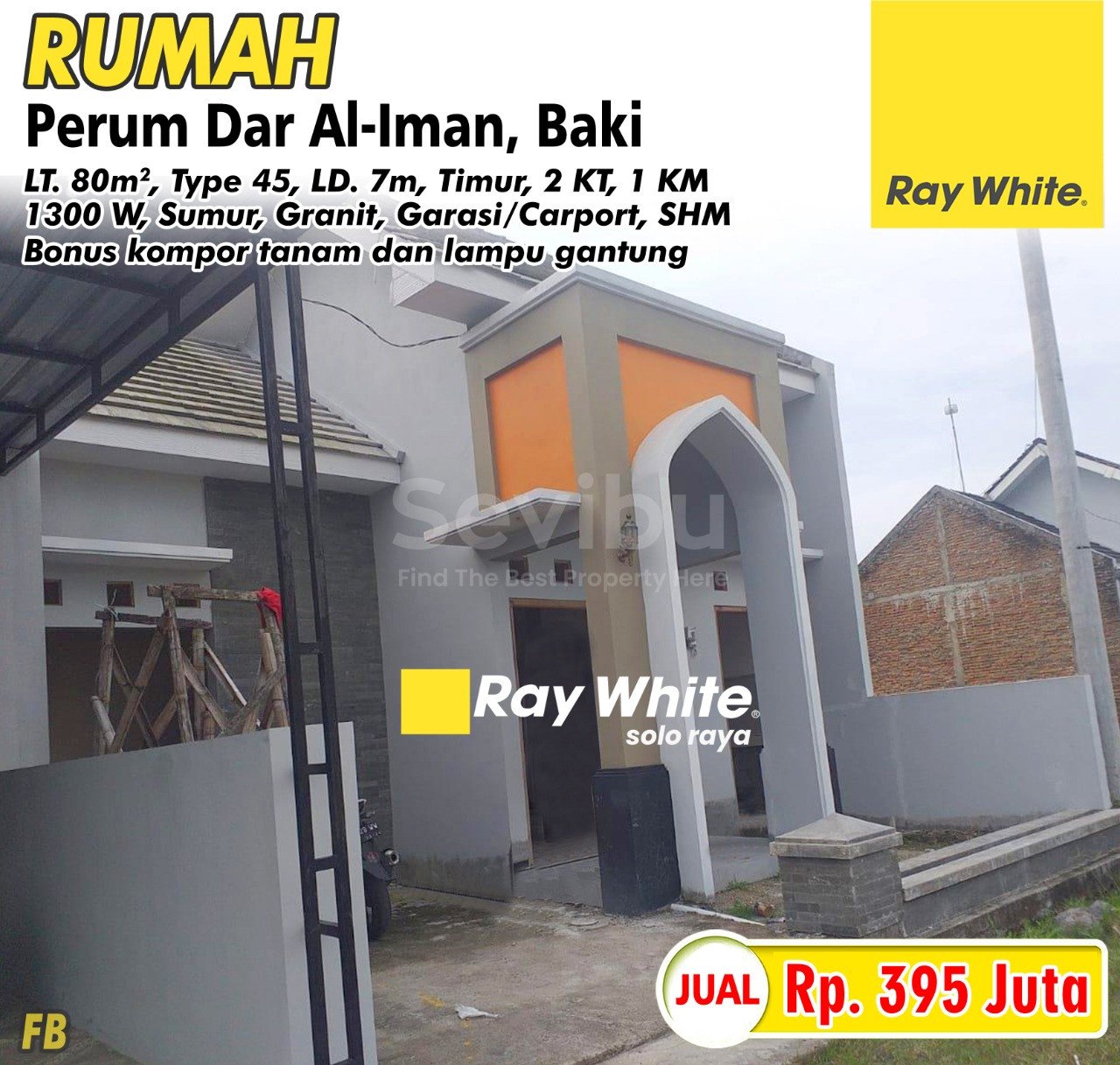 Febina-Rumah jual perum dar al iman baki sukoharjo. HRg 395JT