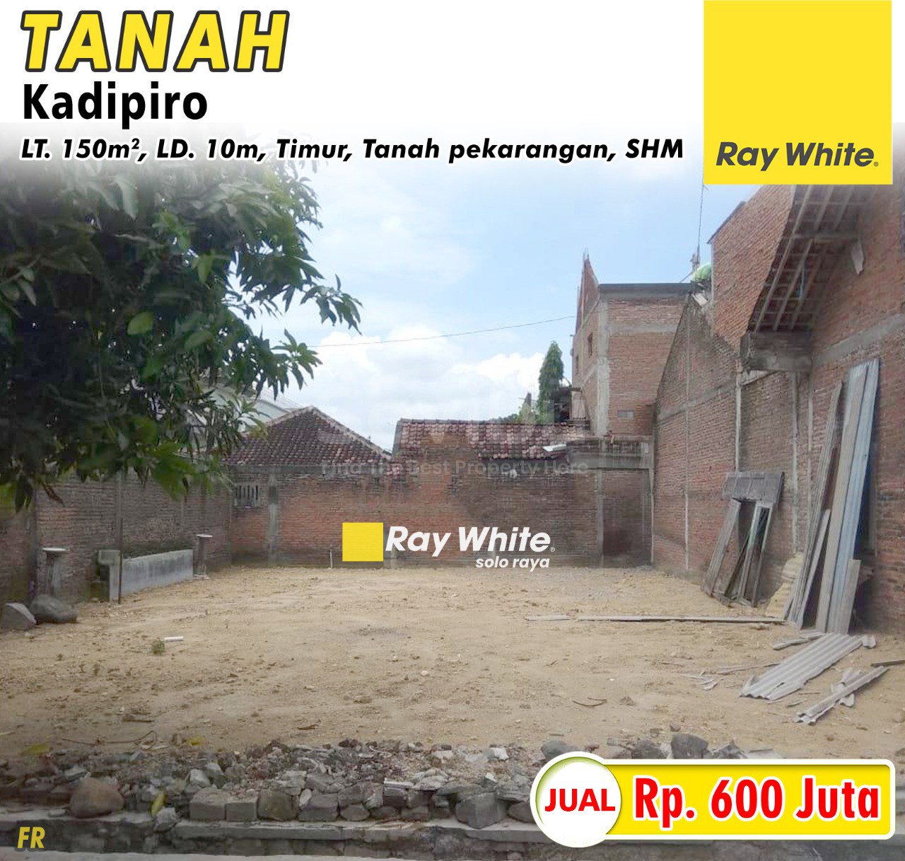 Fredy-Tanah jual kadipiro banjarsari surakarta. Hrg 600Jt