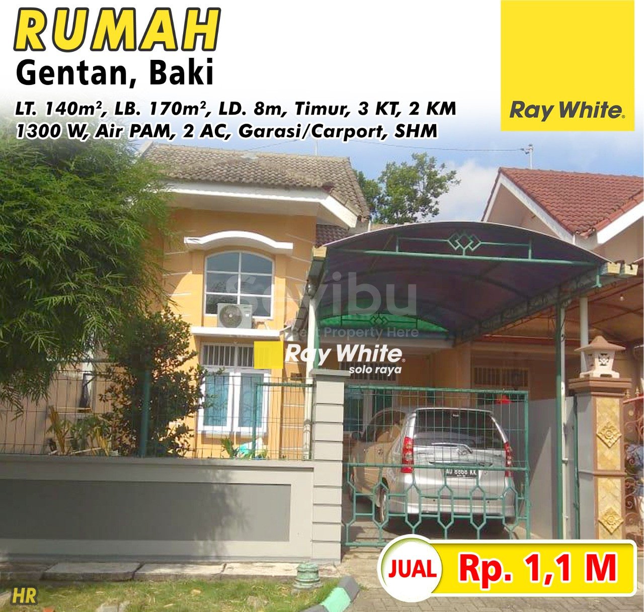 Hersus-Rumah jual perum gentan baru gentan baki sukoharjo. Hrg 1,1M