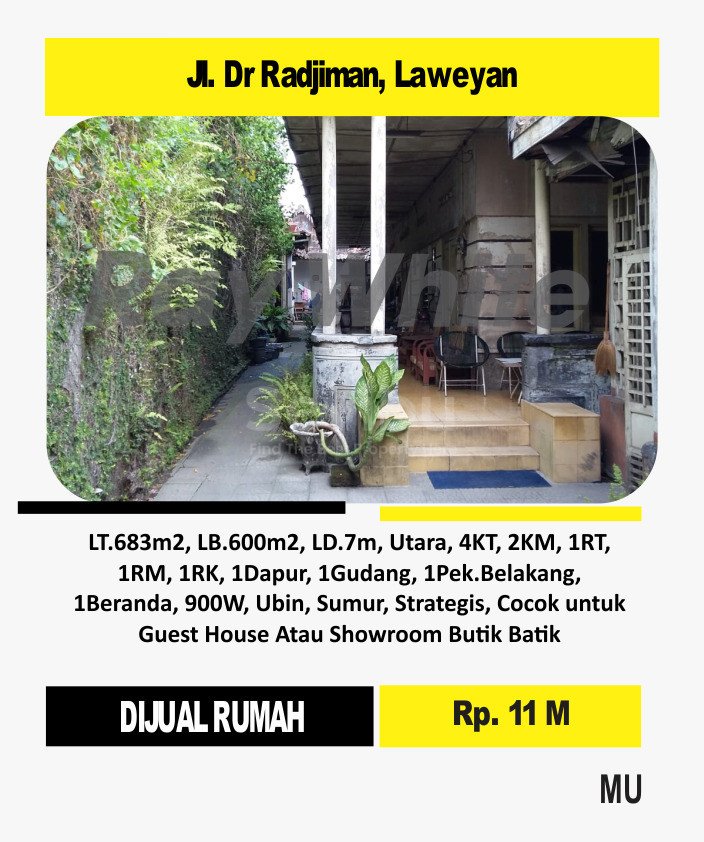 Muhammad-rumah jual jl. dr radjiman laweyan surakarta. Hrg 11M
