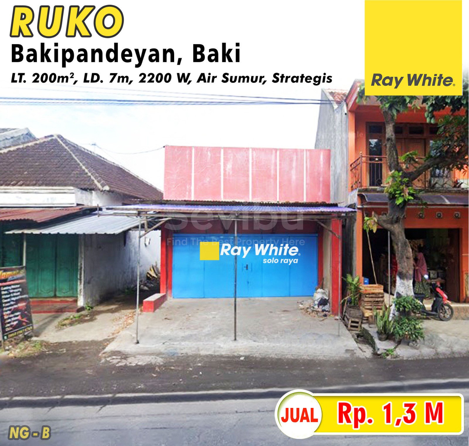 Nanang-Ruko jual bakipandeyan baki sukoharjo. Hrg 1,3M (pra listing). GRade B
