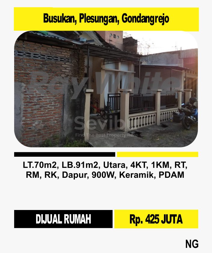 Nanang-Rumah jual Busukan Pelsungan Gondangrejo KAranganyar. Hrg 425Jt