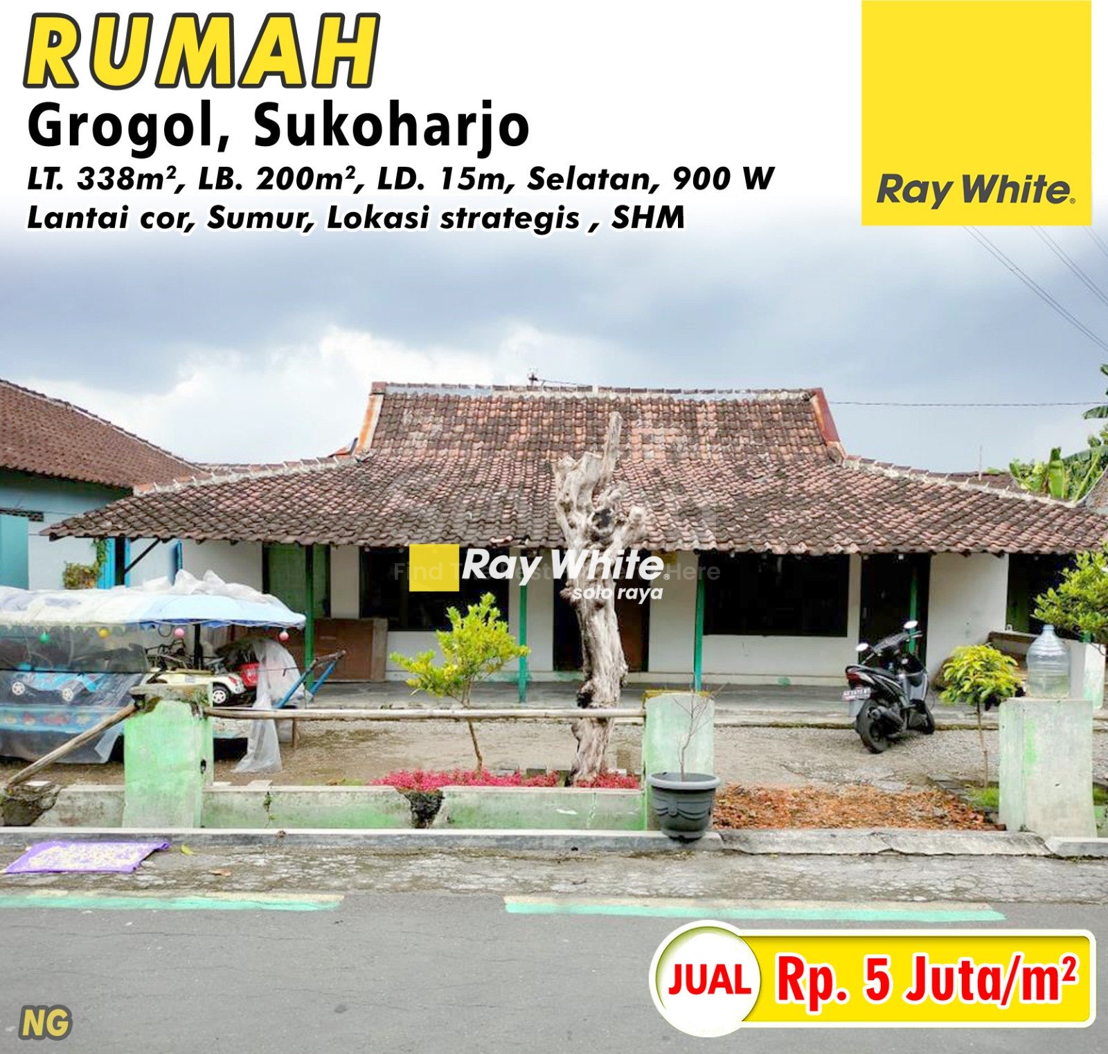 Nanang-Rumah jual grogol sukoharjo. HRg 5Jt per m2 (pra list)