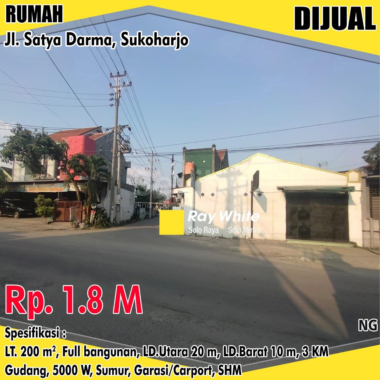 Nanang-Rumah jual jl. satya darma sukoharjo. Hrg 1,8M (pra listing)