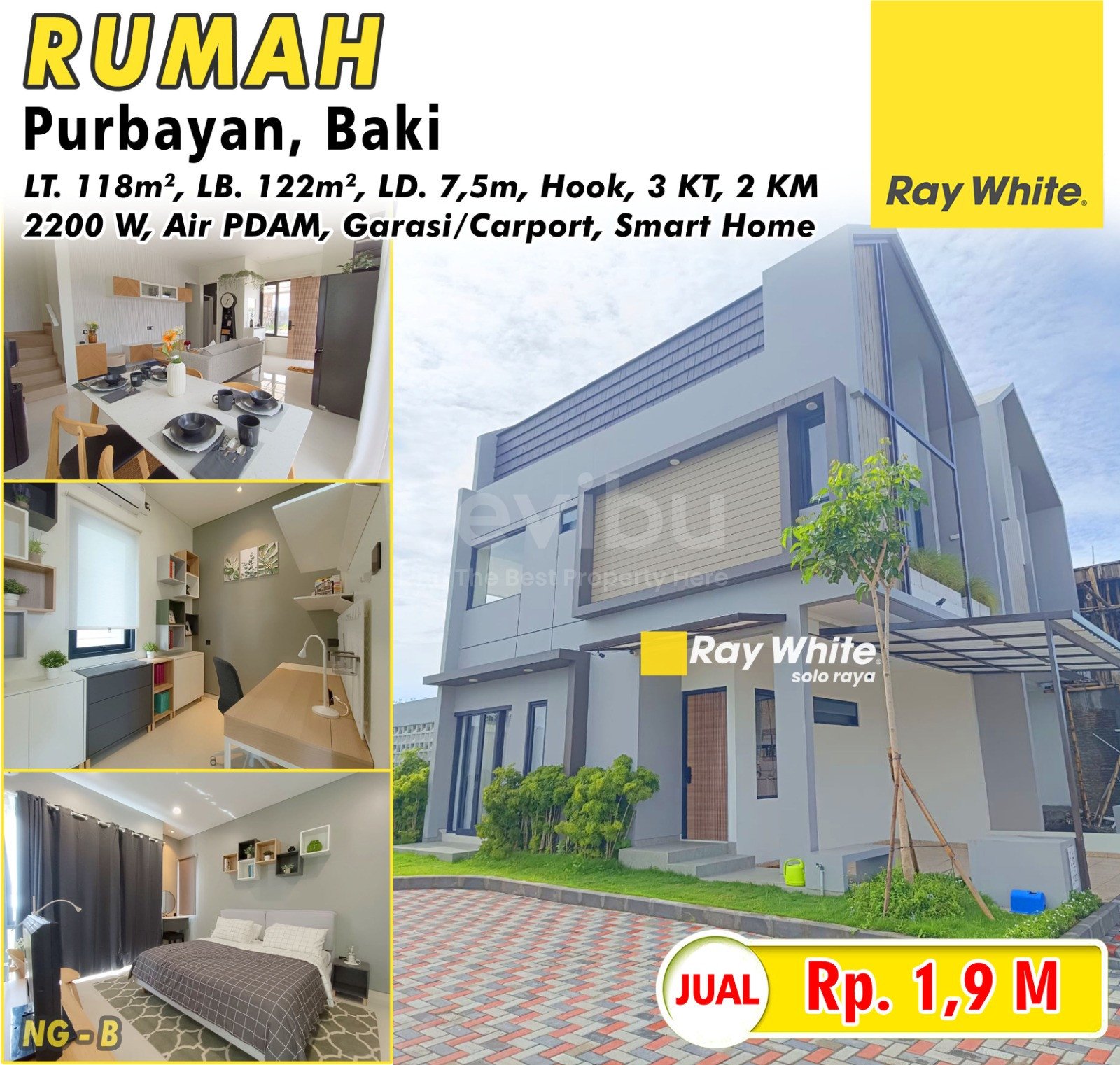 Nanang-Rumah jual perum gayana purbayan baki sukoharjo. Hrg 1,9M. Grade B
