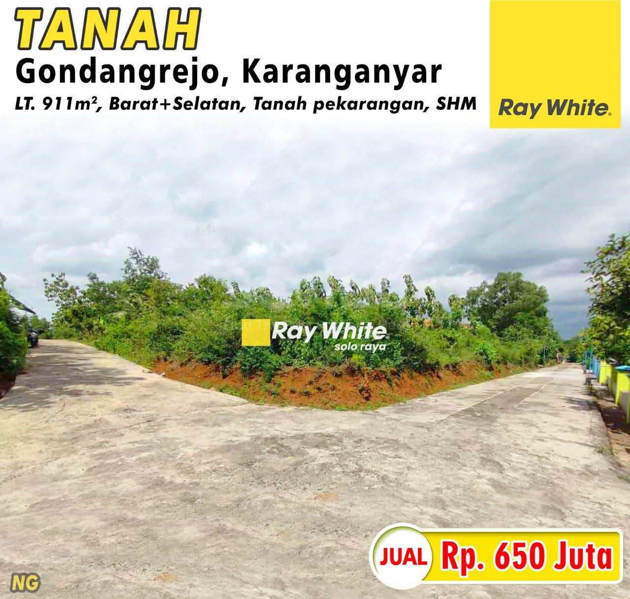 Nanang-Tanah Jual Wonosari Gondangrejo Karanganyar. SHM 2840. HRg 650Jt (pra listing)