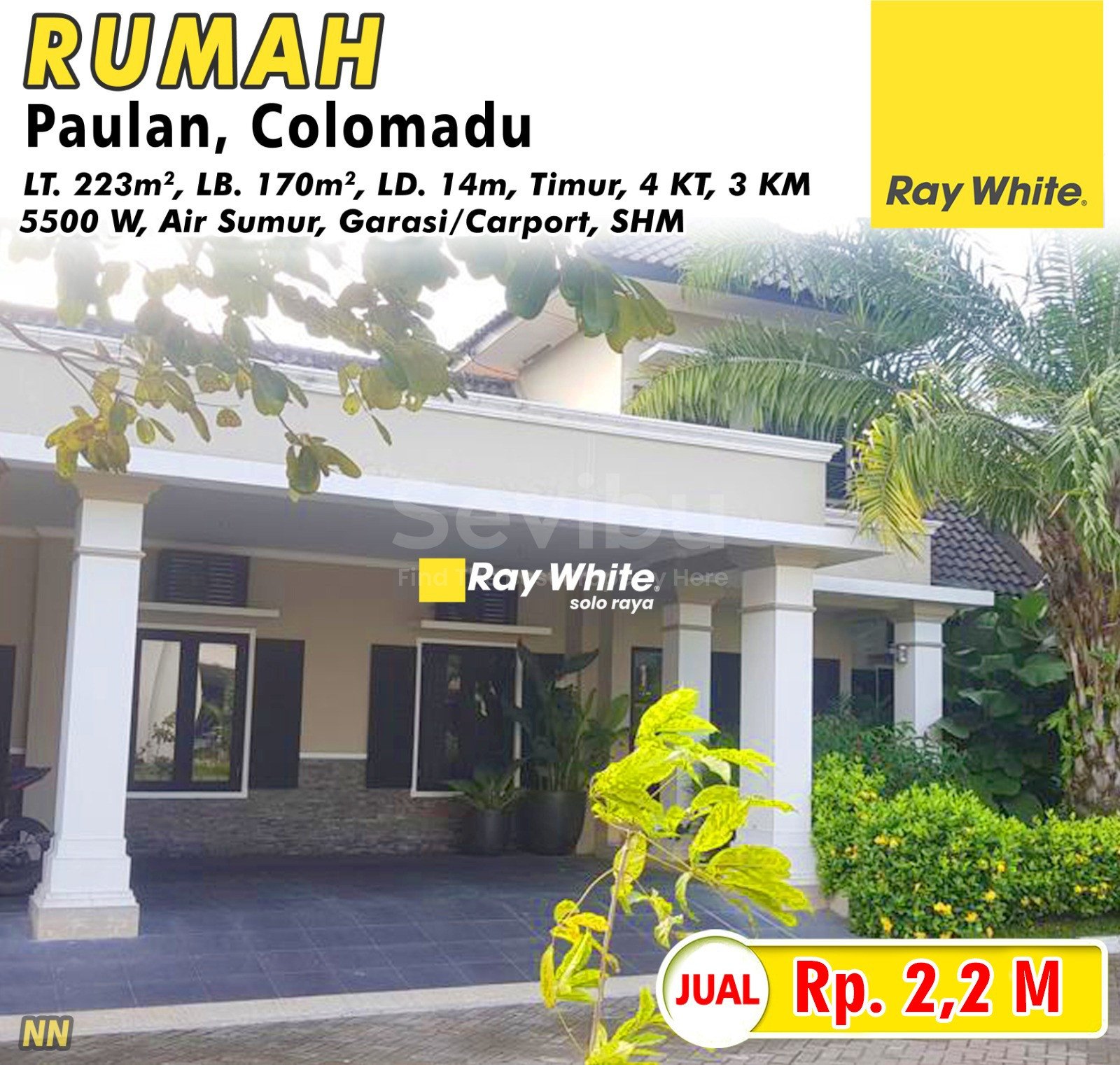 Nanik-Rumah jual paulan colomadu karanganyar. SHM 2526. Hrg 2,2M