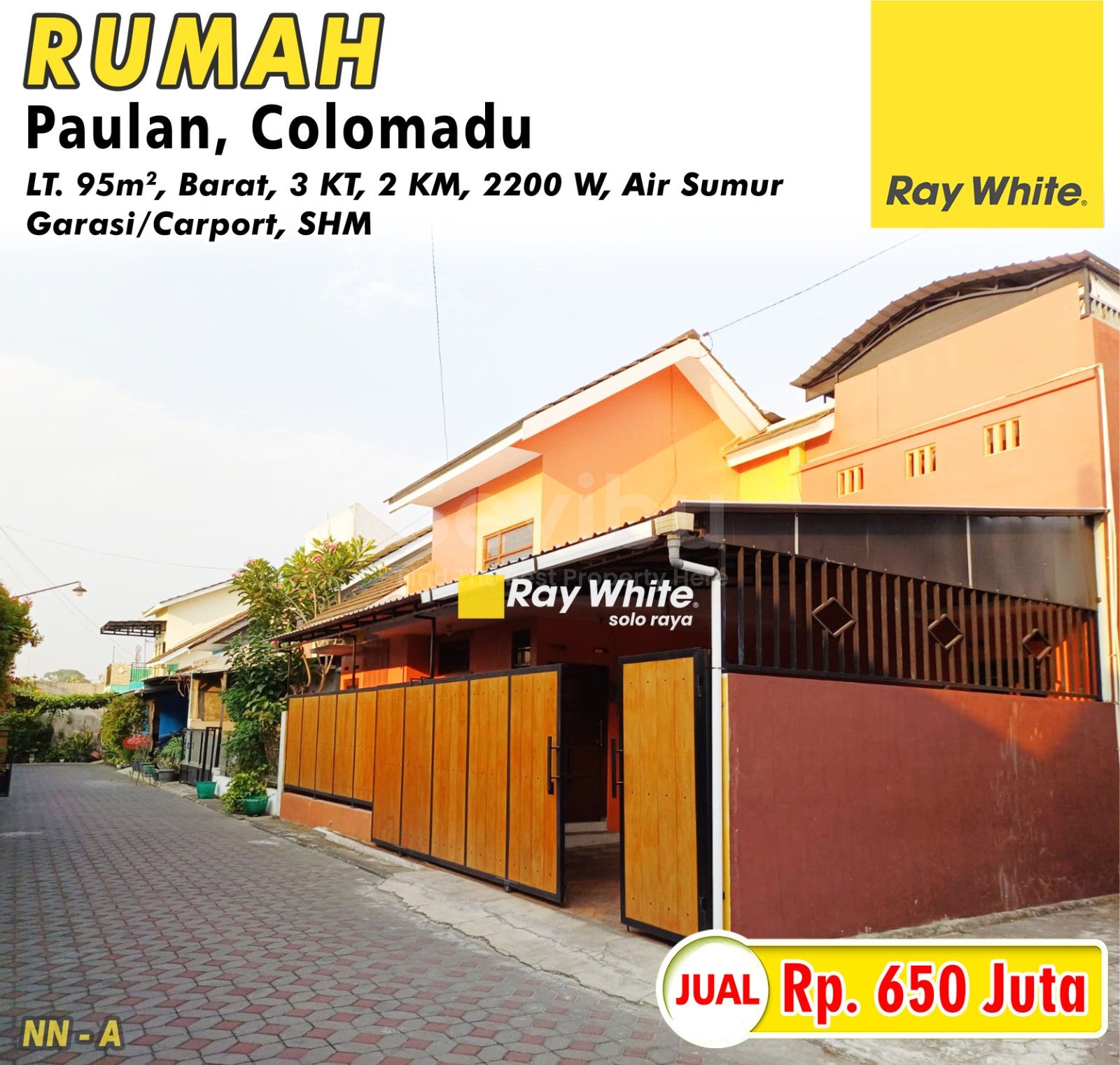 Nanik-Rumah jual perum calesta paulan colomadu karanganyar. SHM 1813. Hrg 650Jt. Grade A