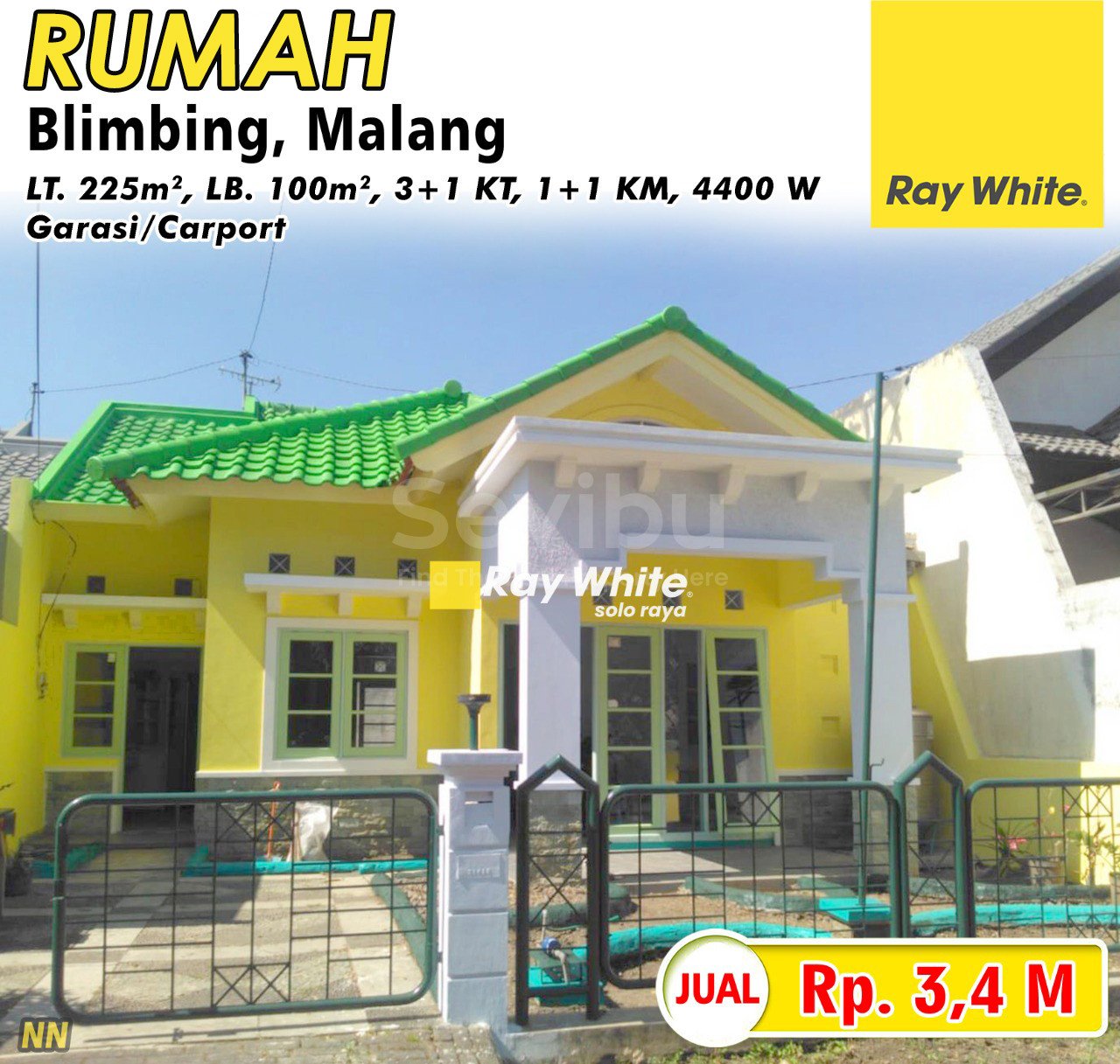Nanik-Rumah jual perumahan PBI arayan purwodadi Blimbing Malang. Hrg 3,4M