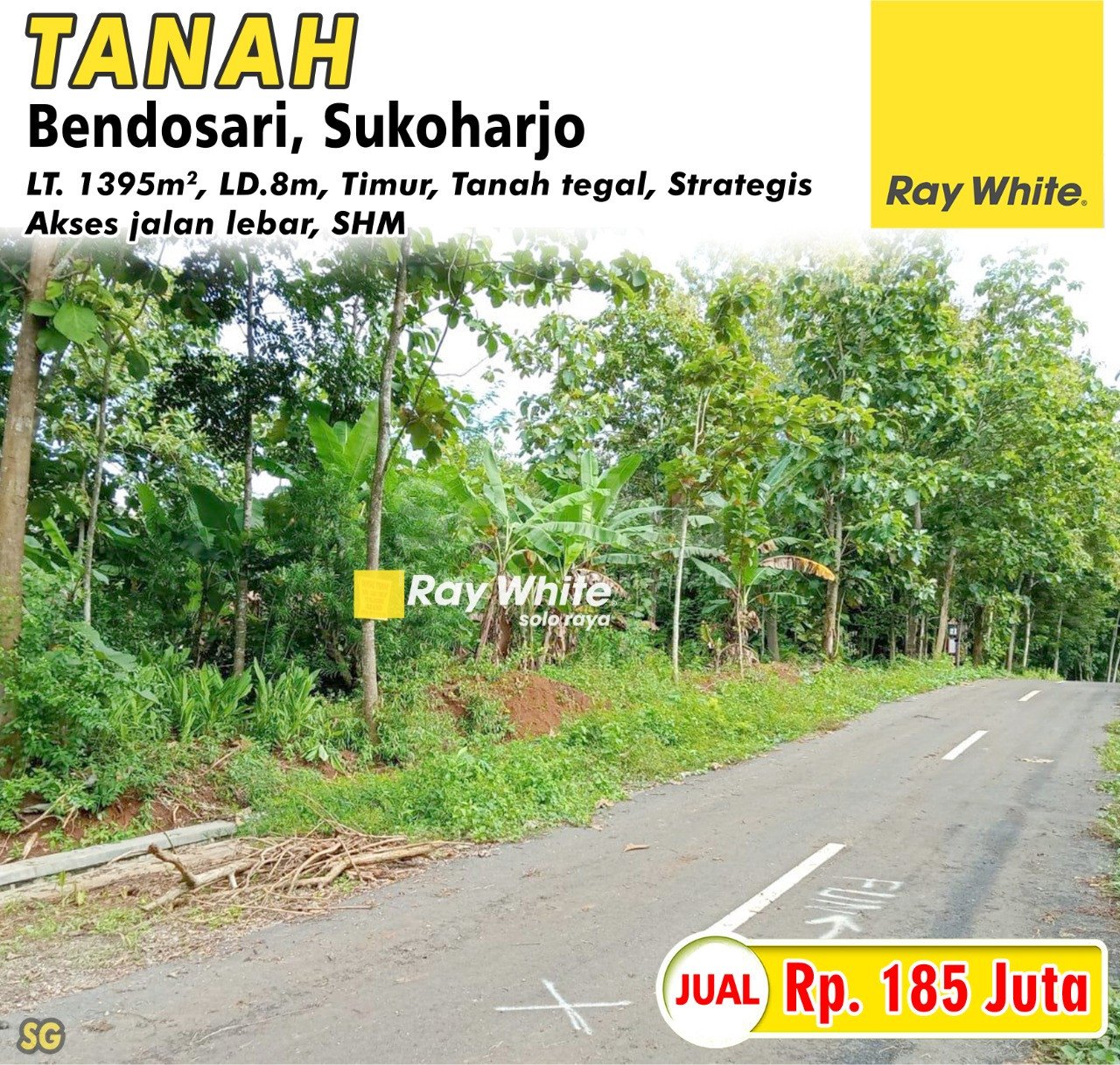 Sugiman-Tanah jual peluhombo bendosari sukoharjo. SHM 462. Hrg 185Jt