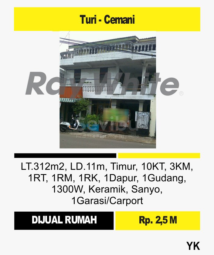 Yanik-Dijual Rumah Turi Cemani Grogol Sukohajr. Harga 2,5M