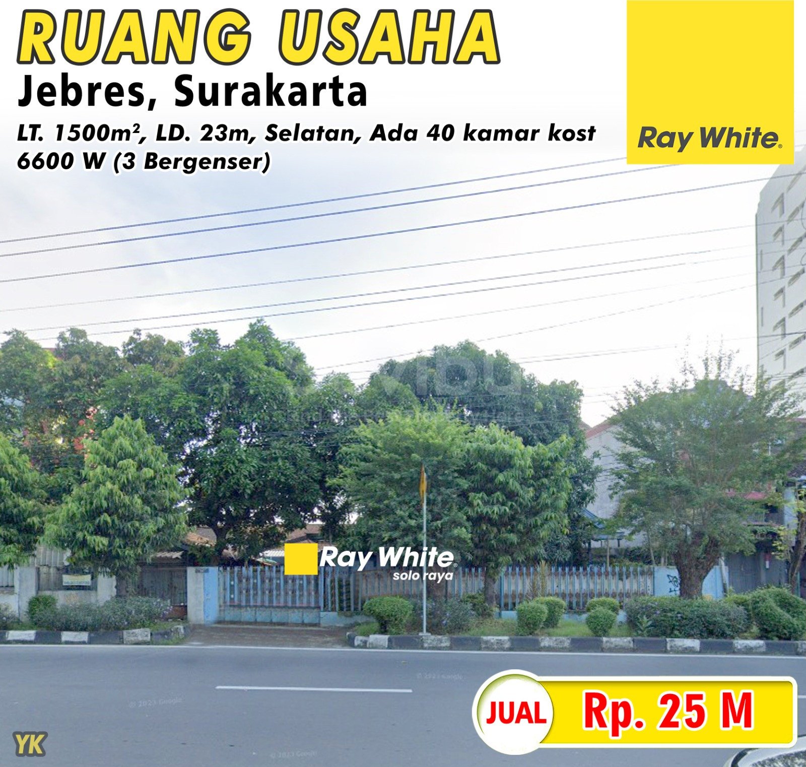 Yanik-Ruang usaha jual jl. ir sutami jebres surakarta. Hrg 25M (pra listing)