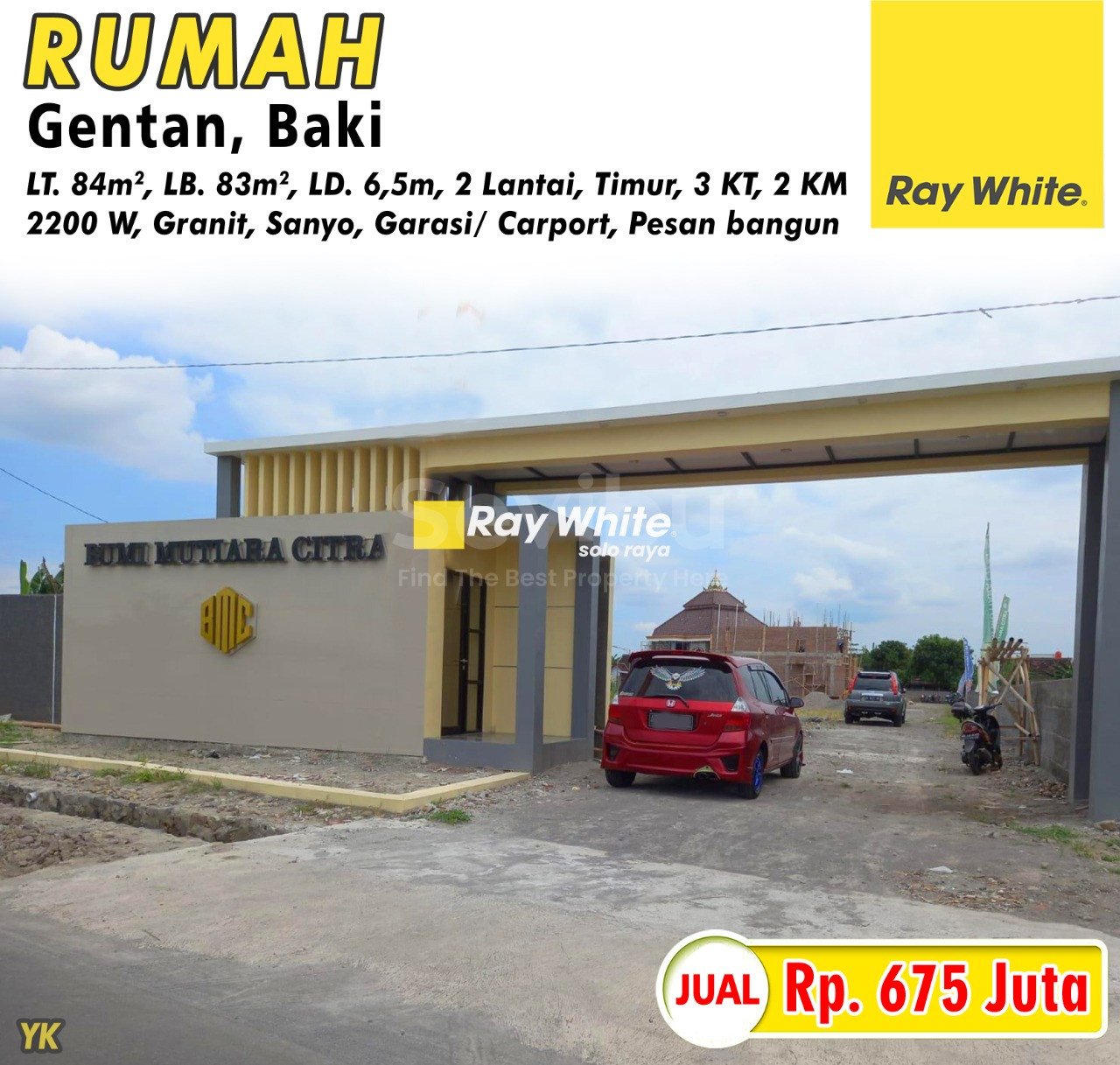 Yanik-Rumah Jual Bumi Mutiara Citra Residence Gentan Baki Sukoharjo. HRg 675Jt (pra listing)