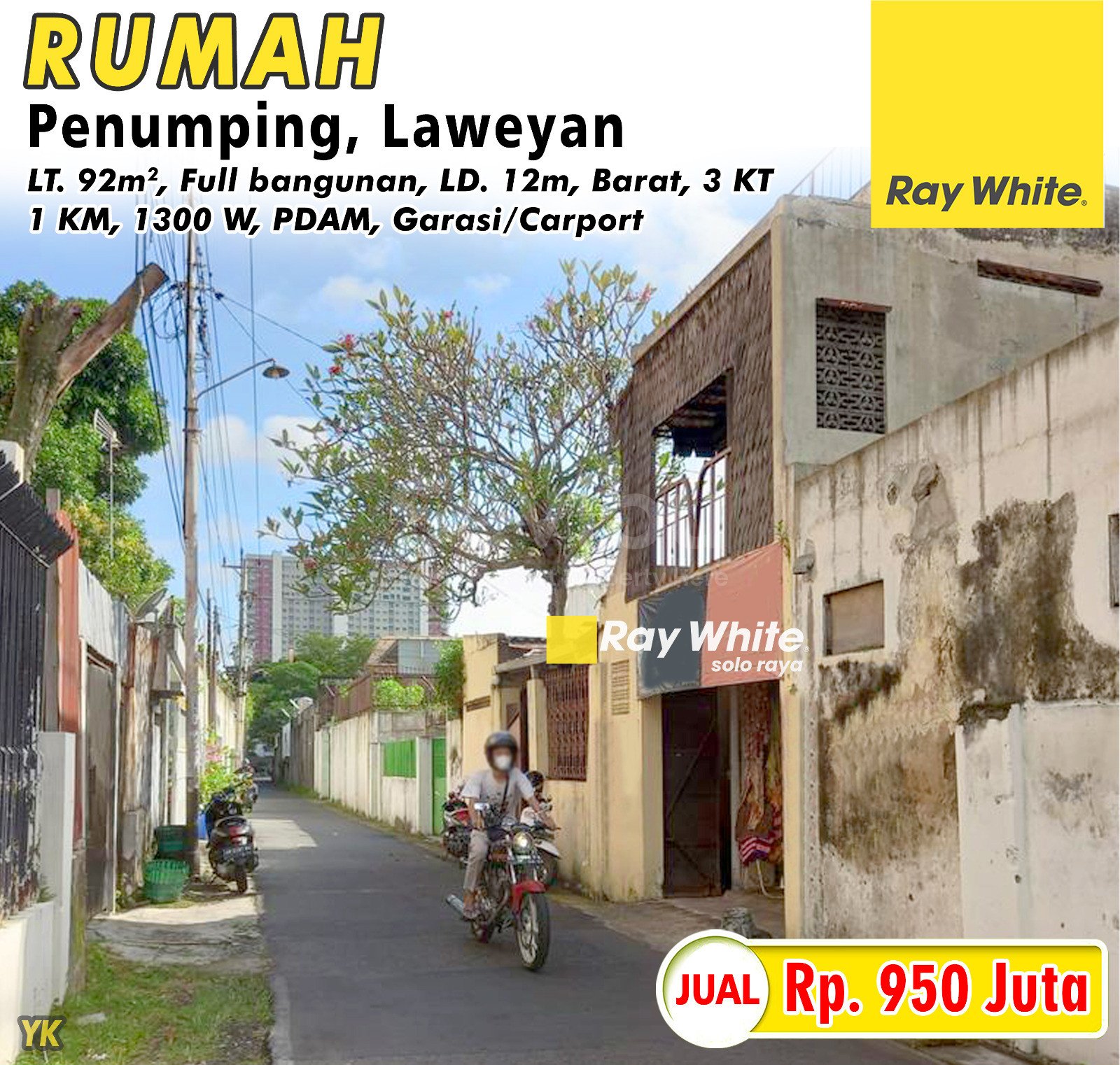 Yanik-Rumah jual penumping laweyan surakarta. HRg 950Jt (pra listing)