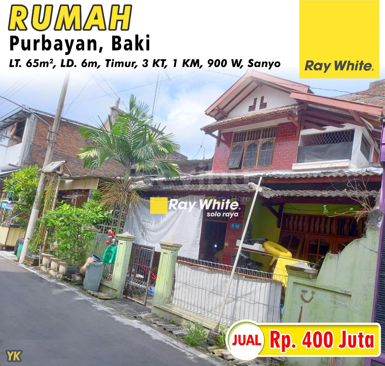 Yanik-Rumah jual perum palm purbayan baki sukoharjo. HRg 400Jt (pra listing)