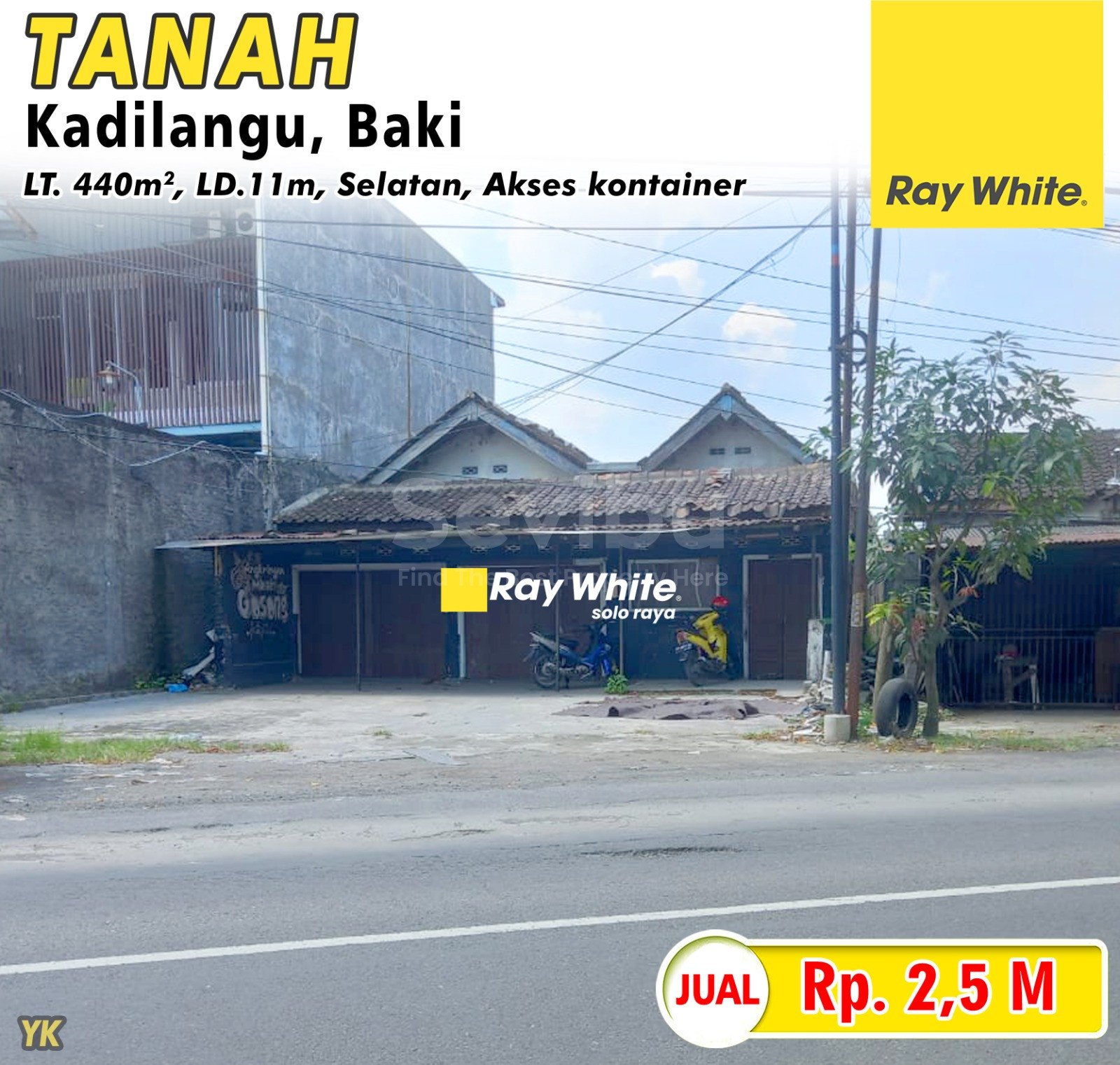 Yanik-Tanah jual kadilangu baki sukoharjo. HRg 2,5M (pra listing)