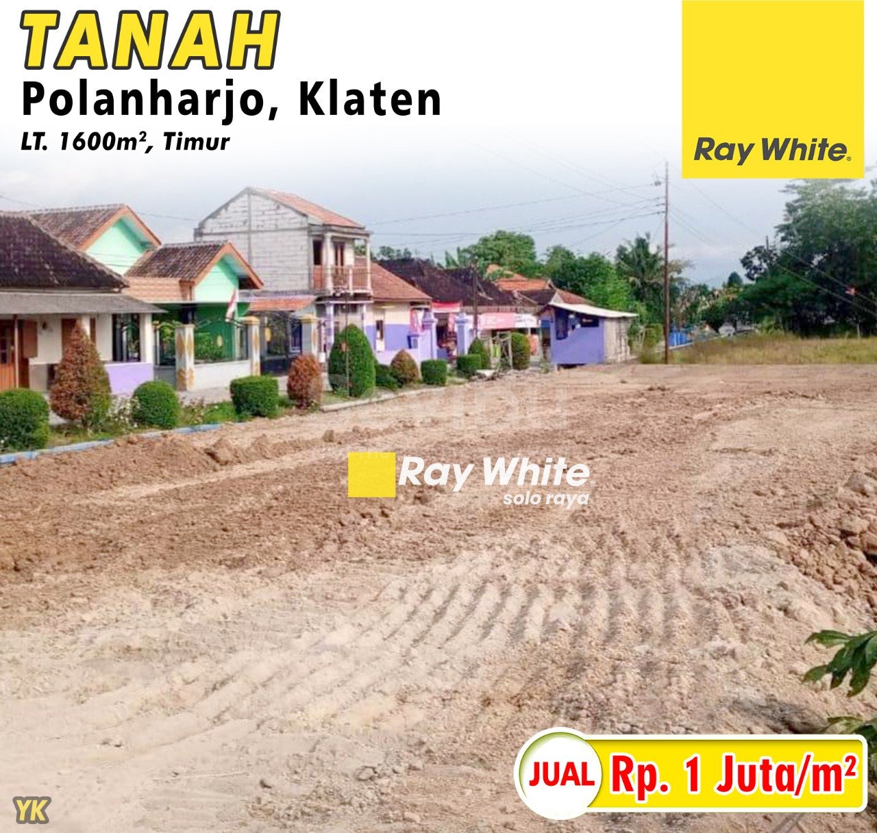 Yanik-Tanah jual turus polanharjo klaten. Hrg 1Jt per m2 (pra listing)