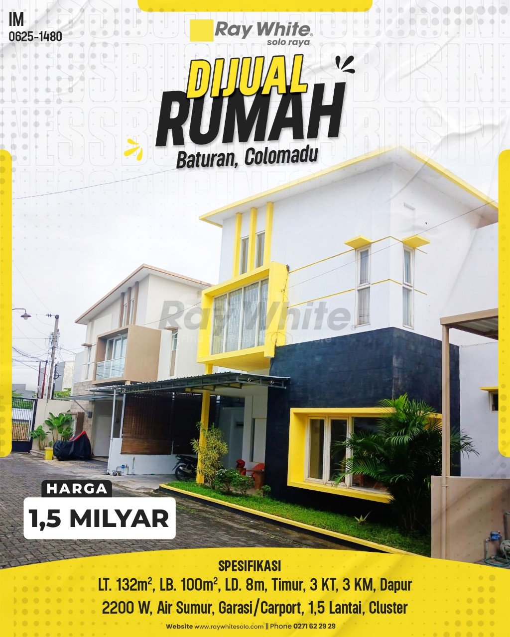 1480. Imam-Rumah Jual Spring ville Baturan Colomadu Karanganyar. HRg 1,5 Milyar(pralisting)