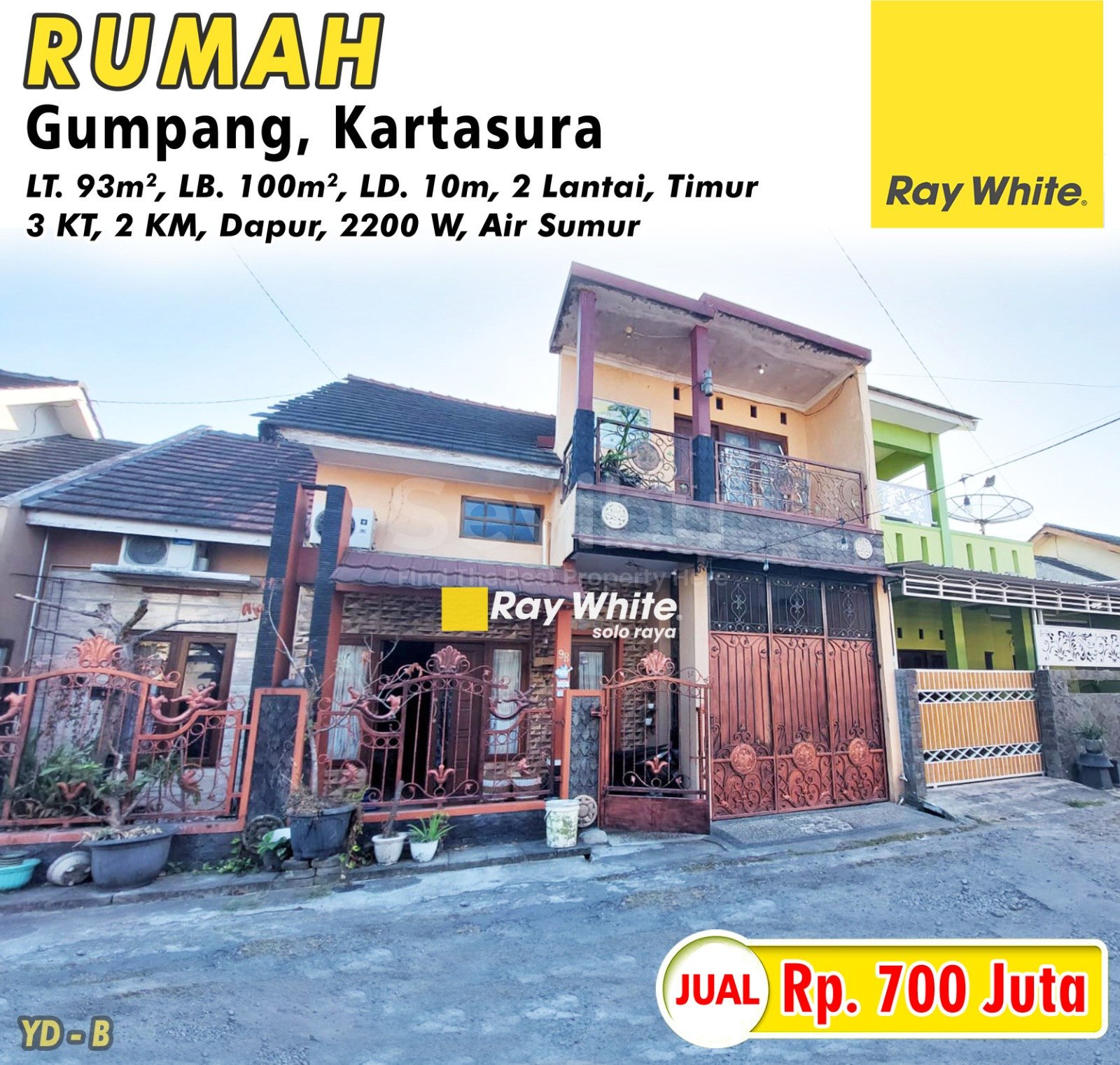 Yudi-Rumah jual perum keira gumpang kartasura sukoharjo. HRg 700Jt. GRade B (pra listing)