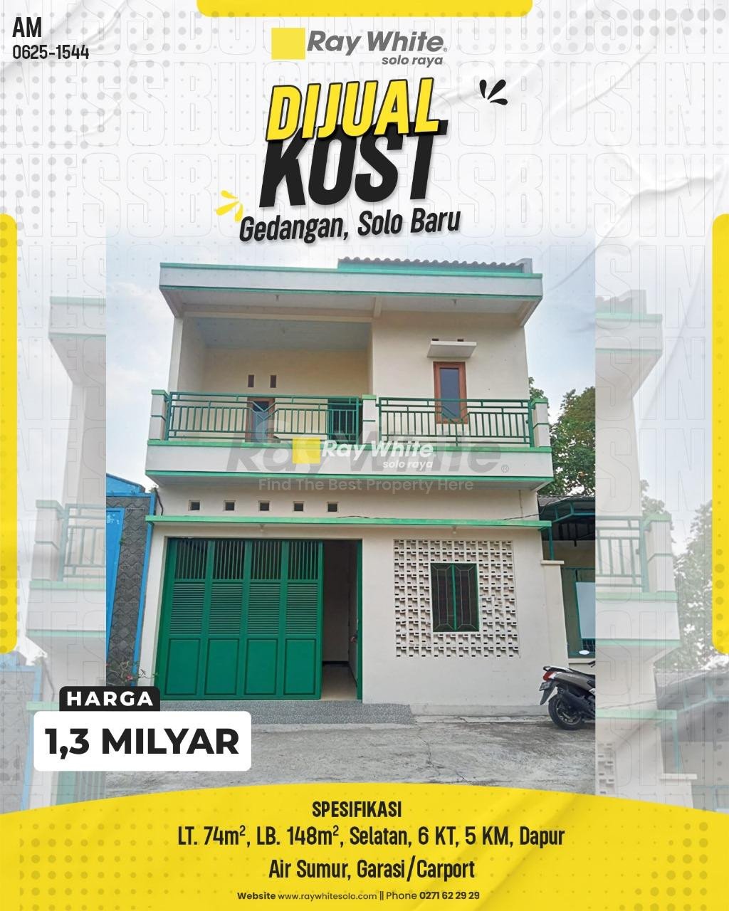 1544.-Amrih-Kost-Jual-Gedangan-Solo-Baru-Grogol-Sukoharjo.-HRg-13-Milyarpralisting