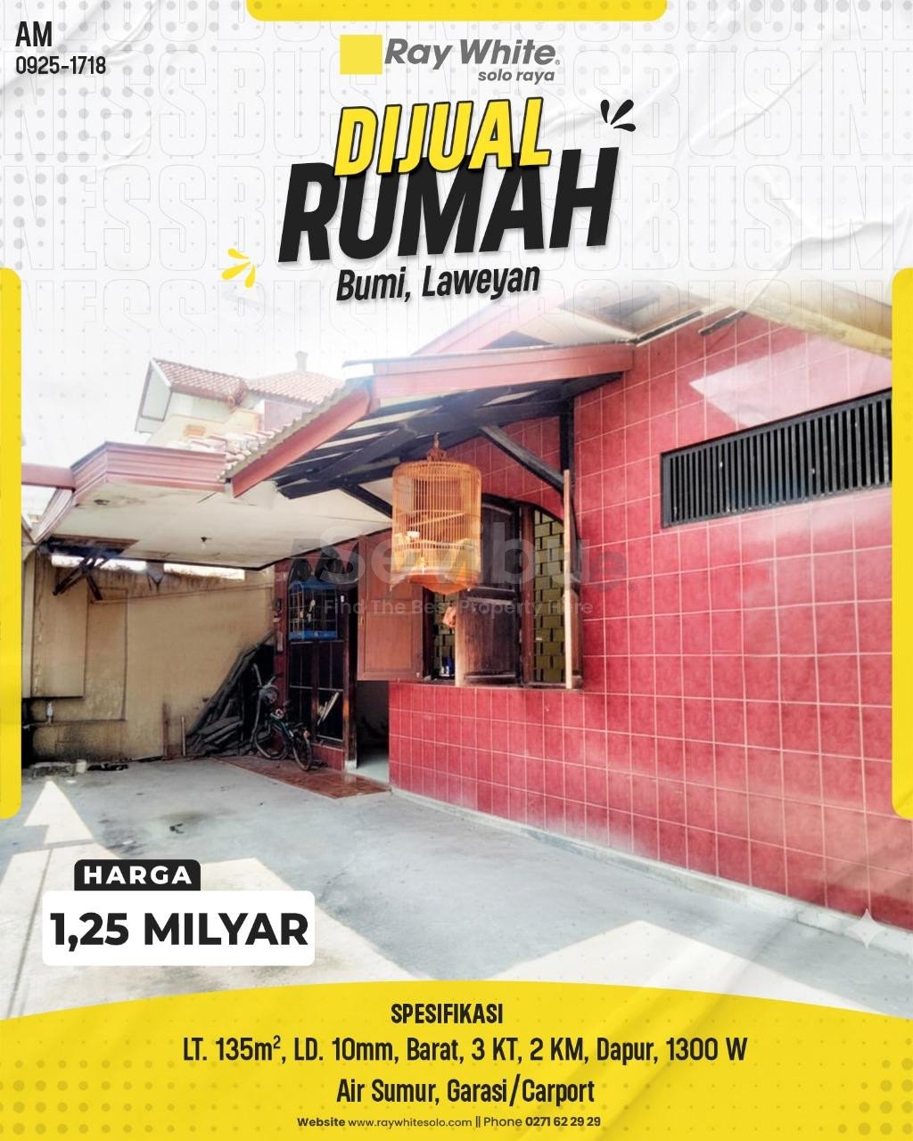 1718.-Amrih-Rumah-Jual-Bumi-Laweyan-Surakarta.SHM-1073.-HRg-1250-Milyar