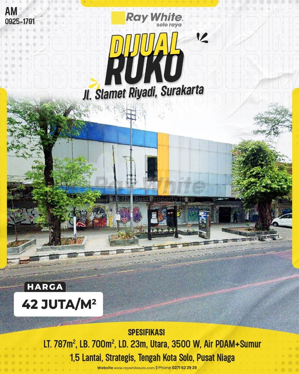 1791.-Amrih-Ruang-Usaha-Jual-Jl.-Slamet-Riyadi-Kemlayan-Serengan-Surakarta.-HRg-42-Juta-per-m2pralisting