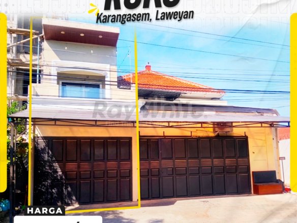 Disewakan Ruko Strategis 2 Lantai Hadap Utara Karangasem Laweyan