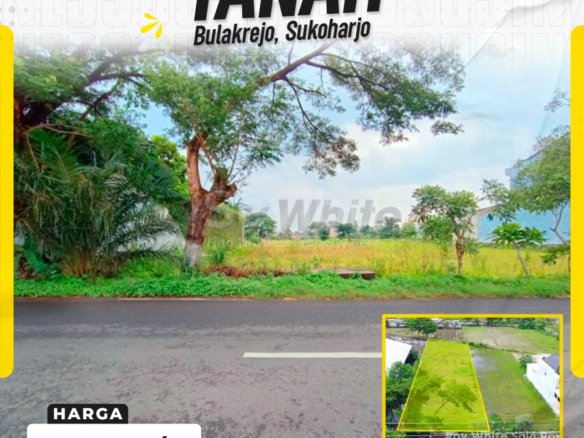 Tanah Kavling Lebar Depan 15m Akses Kontainer di Bulakrejo