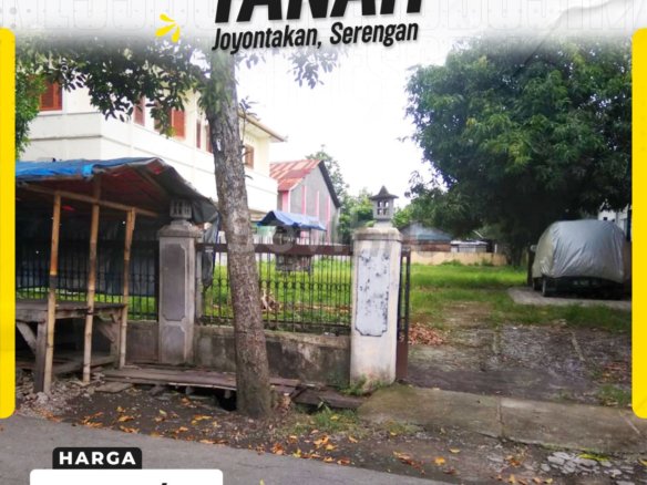 Tanah Kavling Pekarangan Hadap Timur Strategis di Joyontakan Serengan
